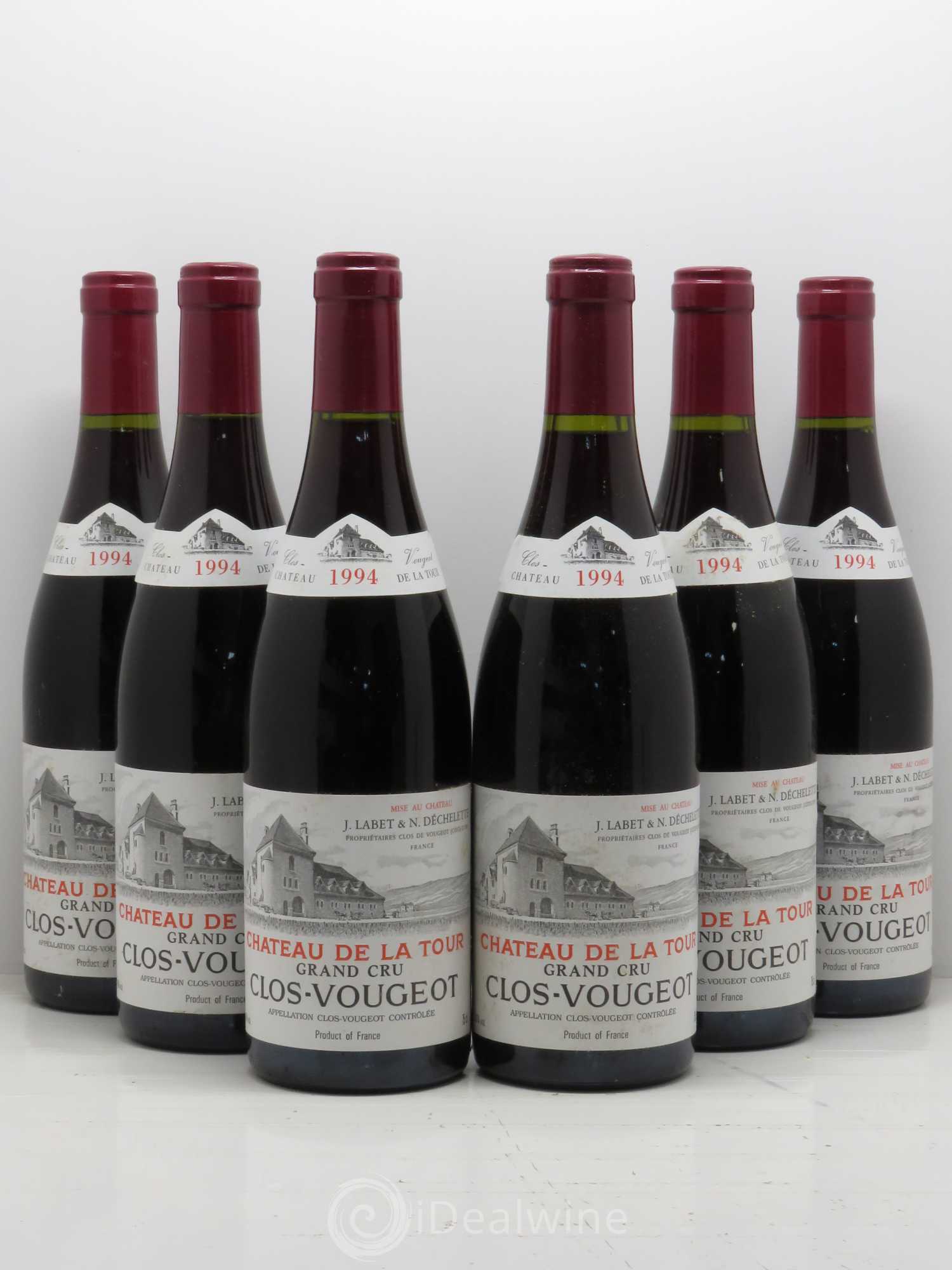 Clos de Vougeot Grand Cru Château de La Tour 1994 - Lot de 6 bouteilles - 0