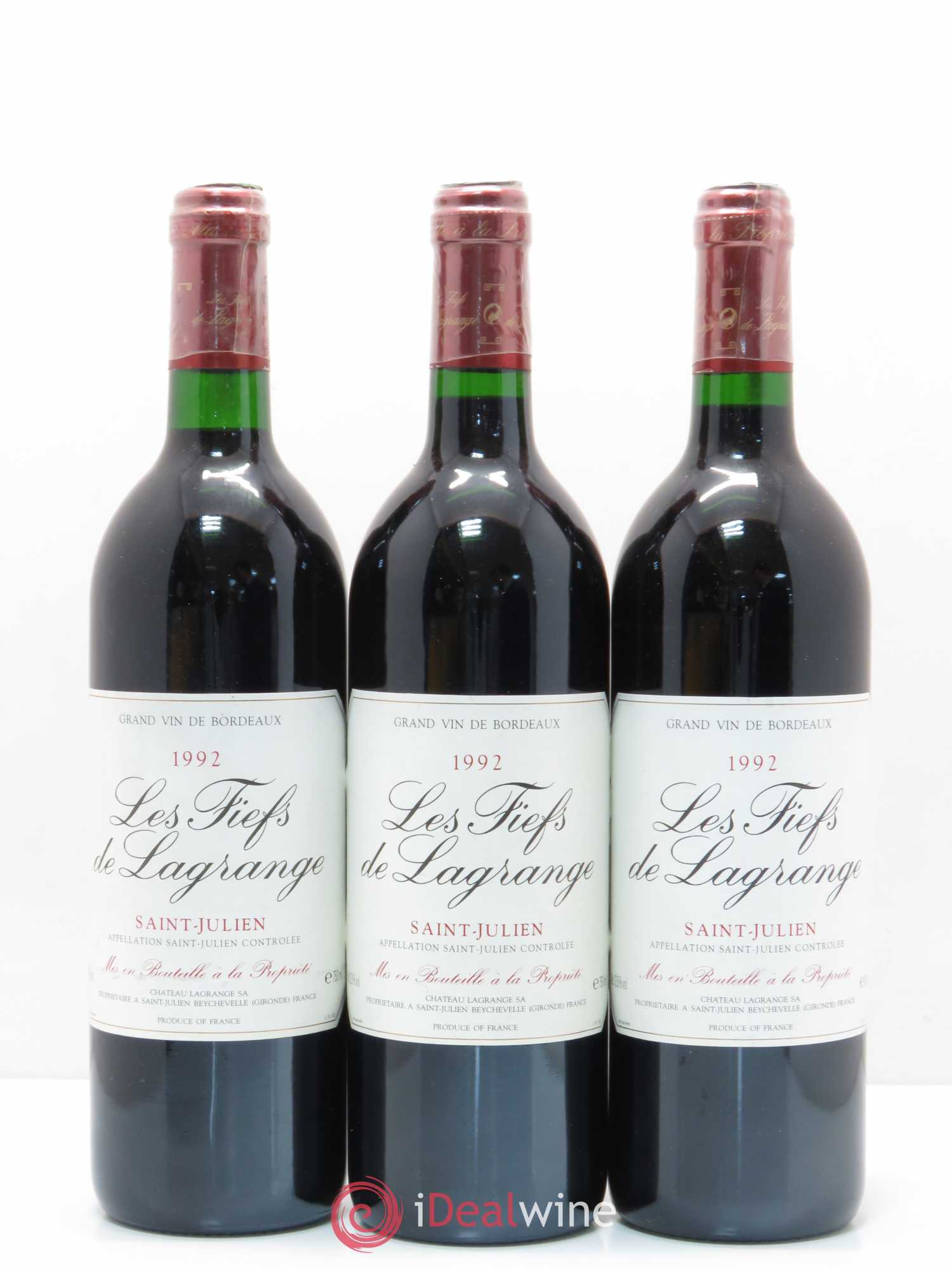 Les Fiefs de Lagrange Second Vin  (sans prix de réserve) 1992 - Lot de 6 bouteilles - 2