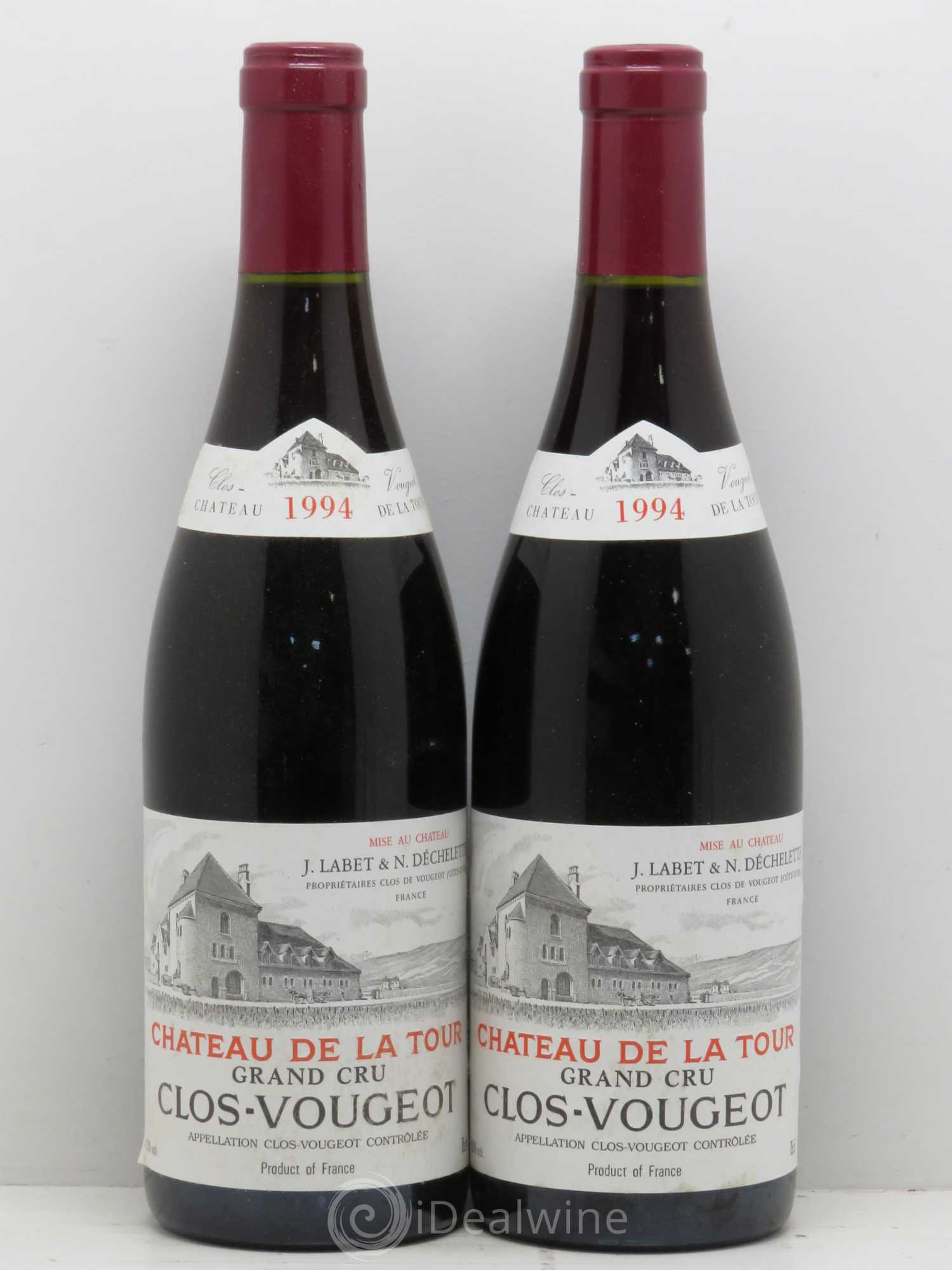 Clos de Vougeot Grand Cru Château de La Tour 1994 - Lot de 2 bouteilles - 0