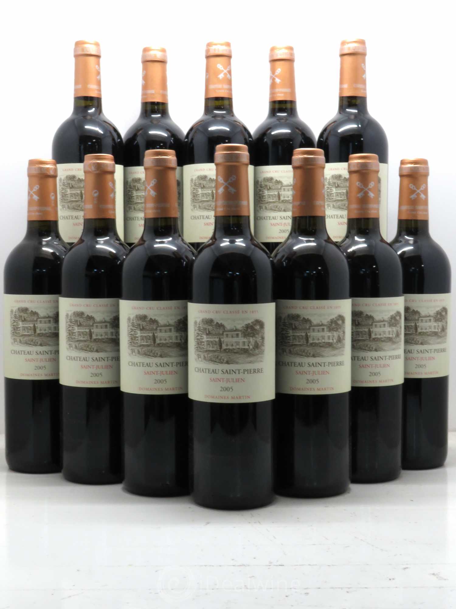 Château Saint-Pierre 4ème Grand Cru Classé 2005 - Lot de 12 bouteilles - 0
