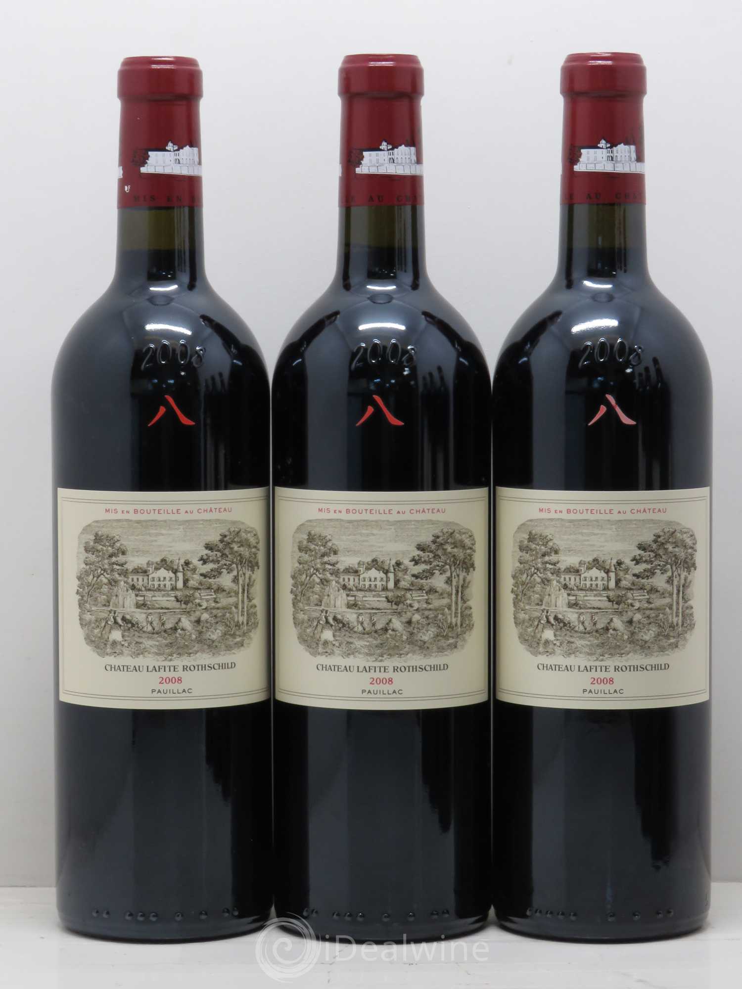 Château Lafite Rothschild 1er Grand Cru Classé 2008 - Lot de 6 bouteilles - 1