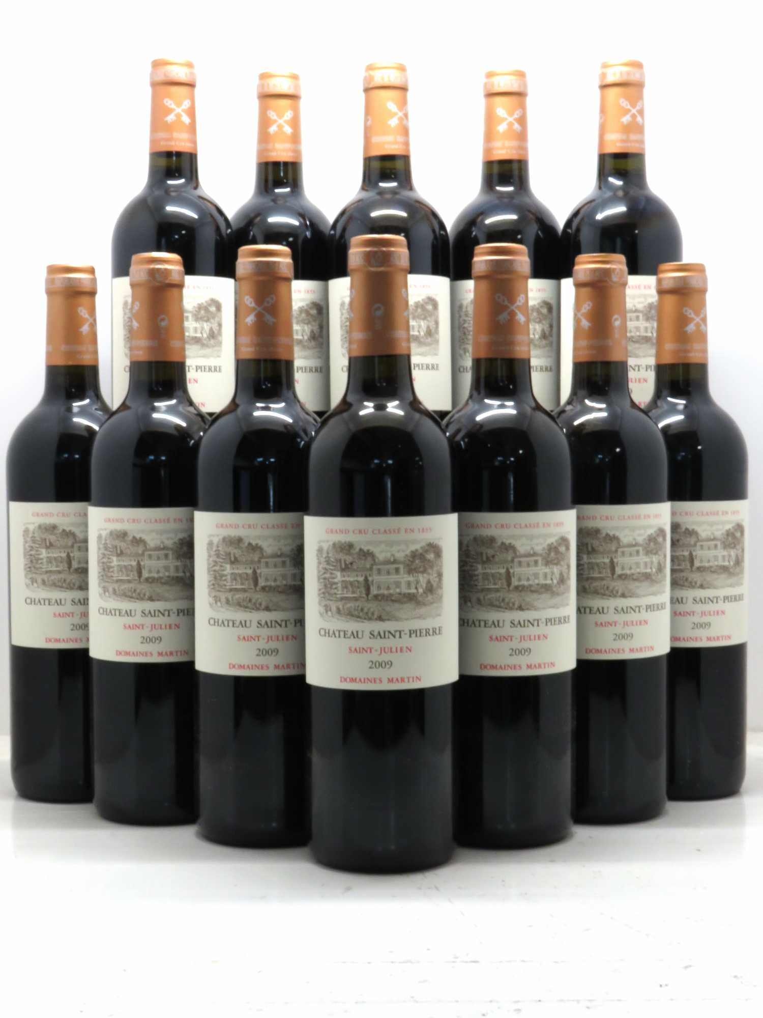 Château Saint-Pierre 4ème Grand Cru Classé 2009 - Lot de 12 bouteilles - 0