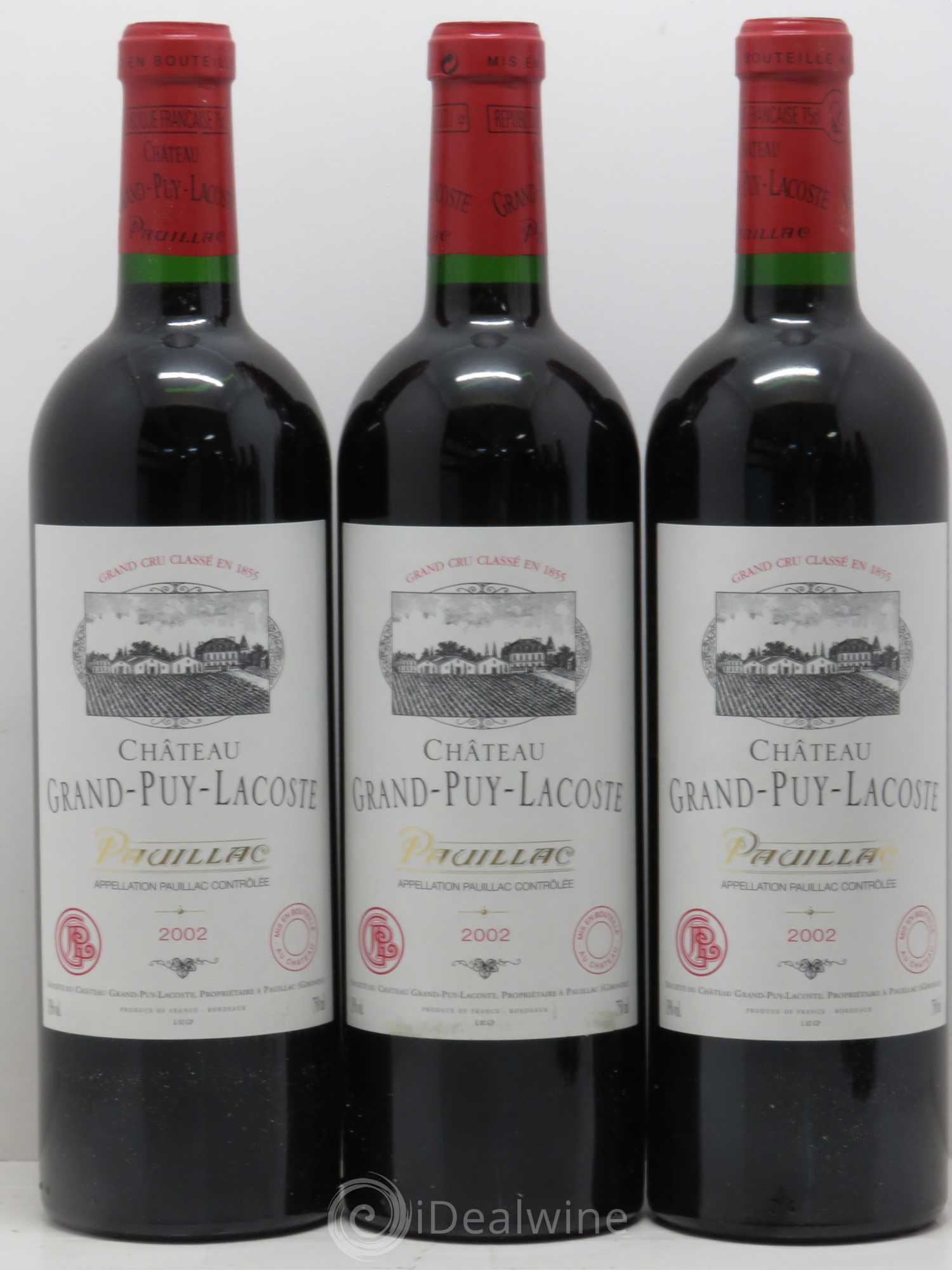Château Grand Puy Lacoste 5ème Grand Cru Classé 2002 - Lot de 12 bouteilles - 3
