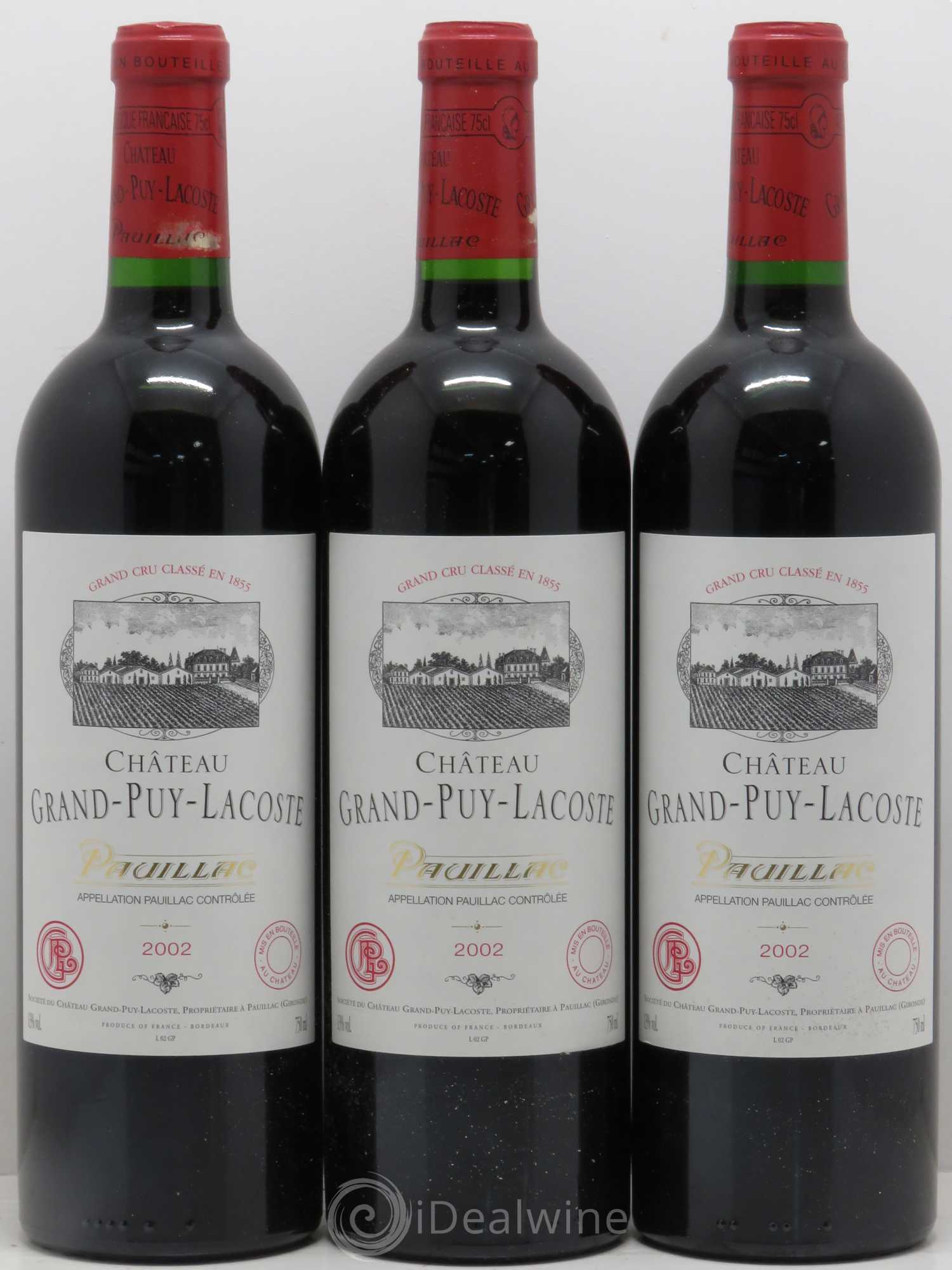 Château Grand Puy Lacoste 5ème Grand Cru Classé 2002 - Lot de 12 bouteilles - 4