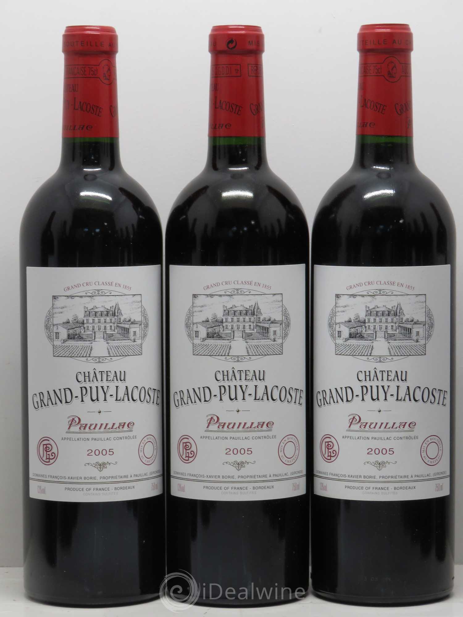 Château Grand Puy Lacoste 5ème Grand Cru Classé 2005 - Lot de 12 bouteilles - 2