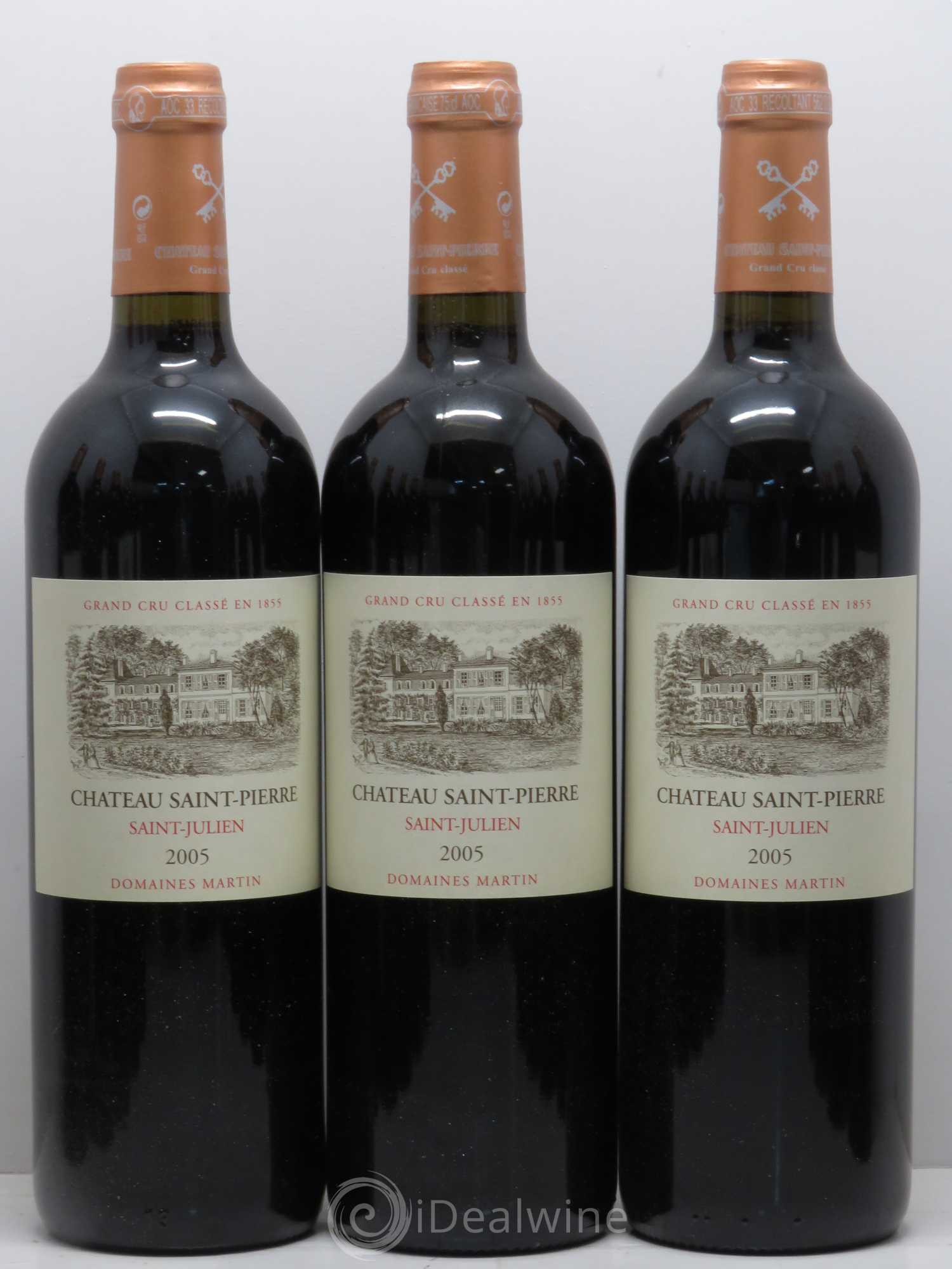 Château Saint-Pierre 4ème Grand Cru Classé 2005 - Lot de 12 bouteilles - 1