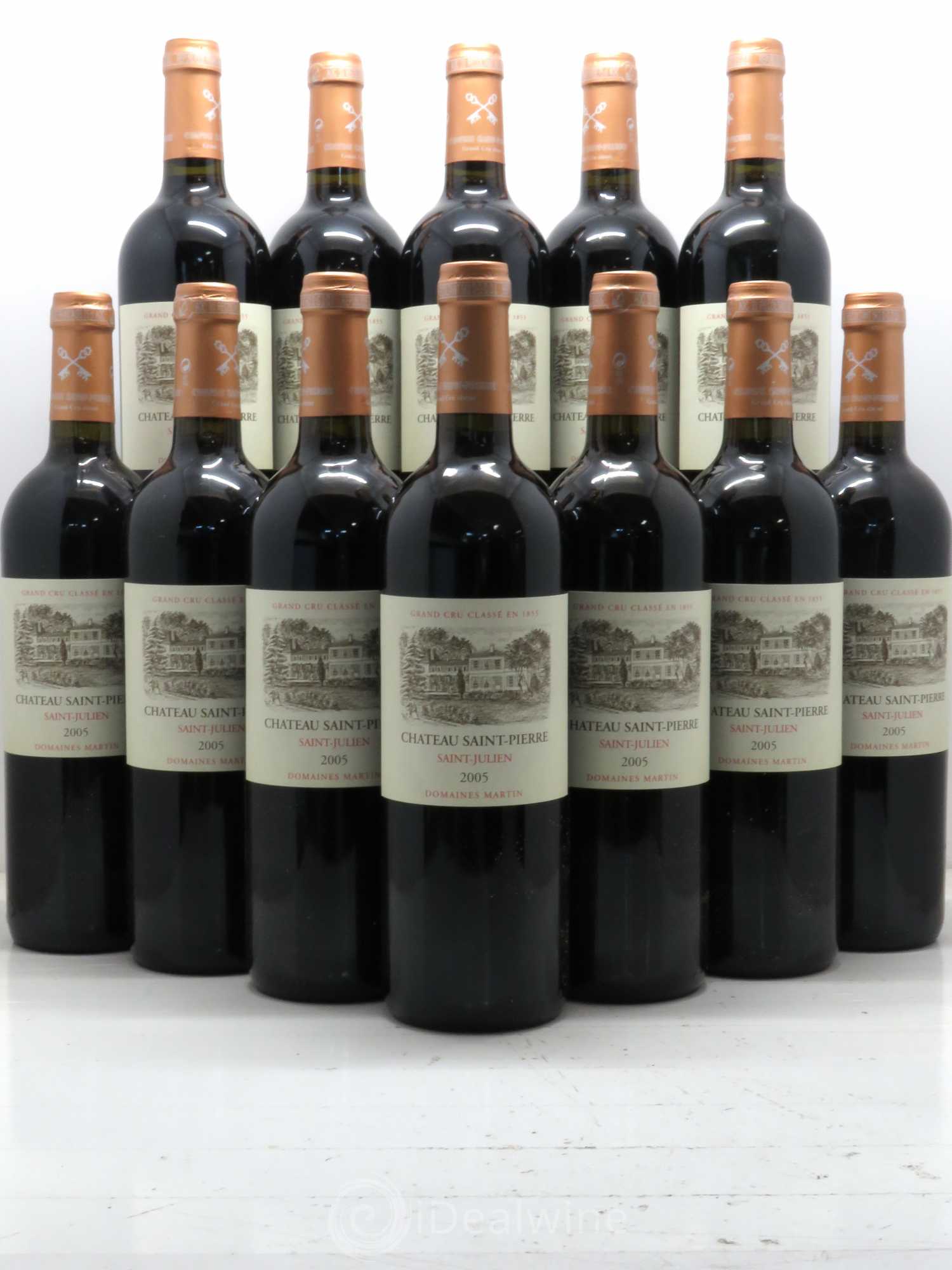 Château Saint-Pierre 4ème Grand Cru Classé 2005 - Lot de 12 bouteilles - 0