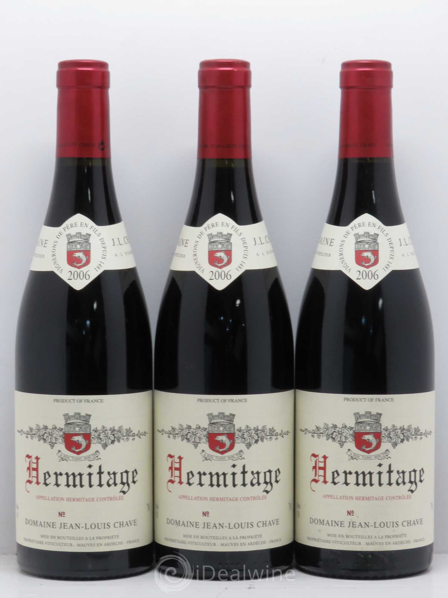 Hermitage Jean-Louis Chave 2006 - Lot de 6 bouteilles - 2