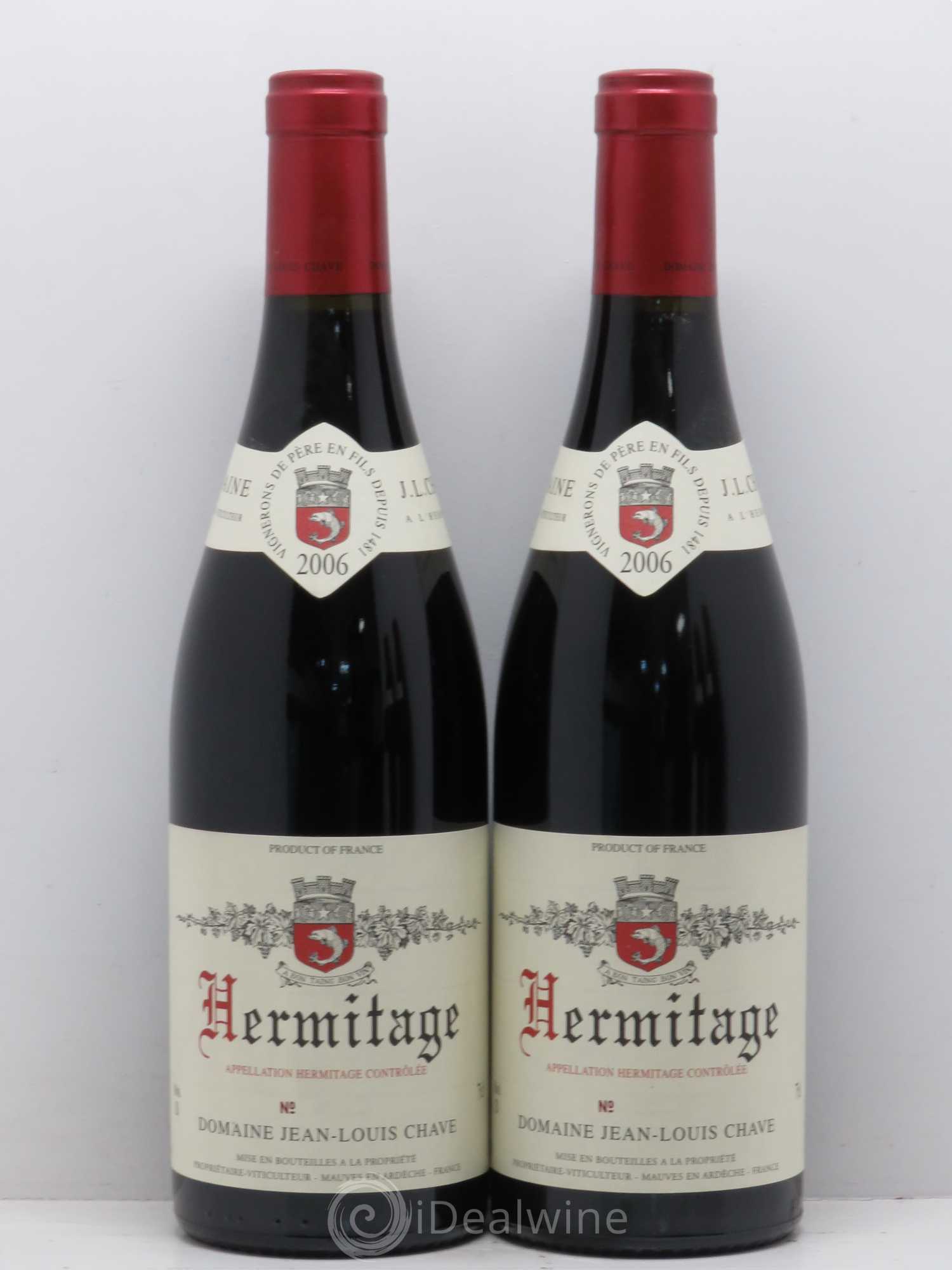 Hermitage Jean-Louis Chave 2006 - Lot de 2 bouteilles - 0