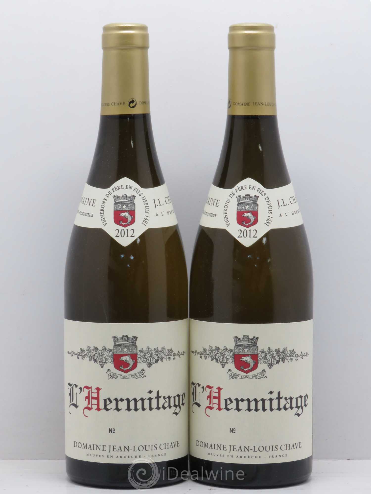 Hermitage Jean-Louis Chave 2012 - Lot de 2 bouteilles - 0