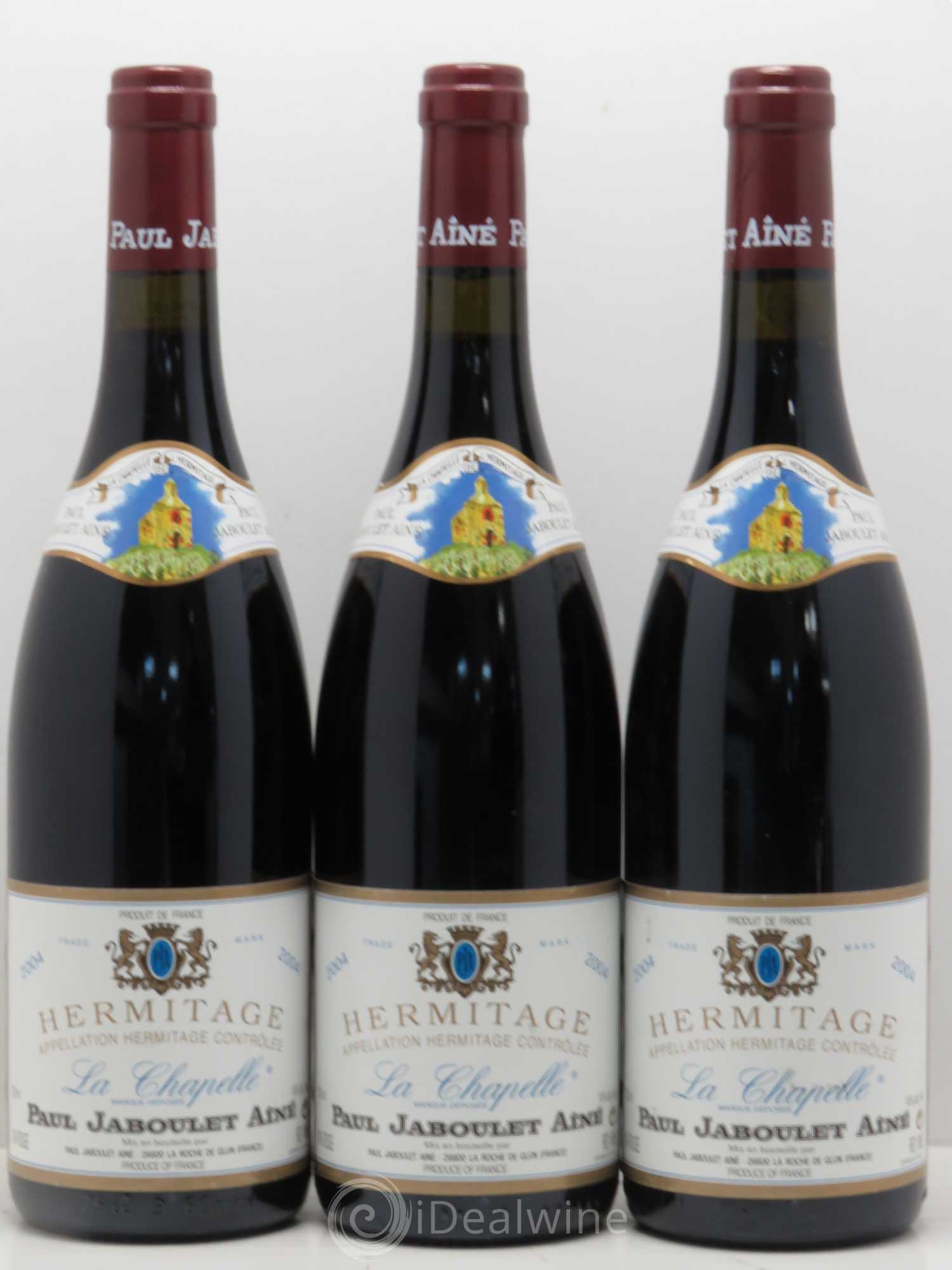 Hermitage La Chapelle Paul Jaboulet Ainé 2004 - Lot de 3 bouteilles - 0