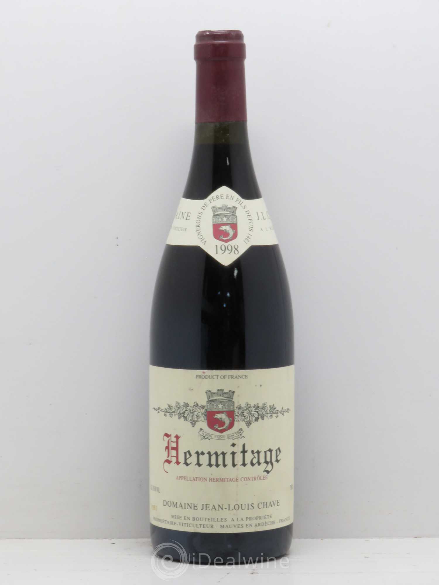 Hermitage Jean-Louis Chave 1998 - Lot de 1 bouteille - 0