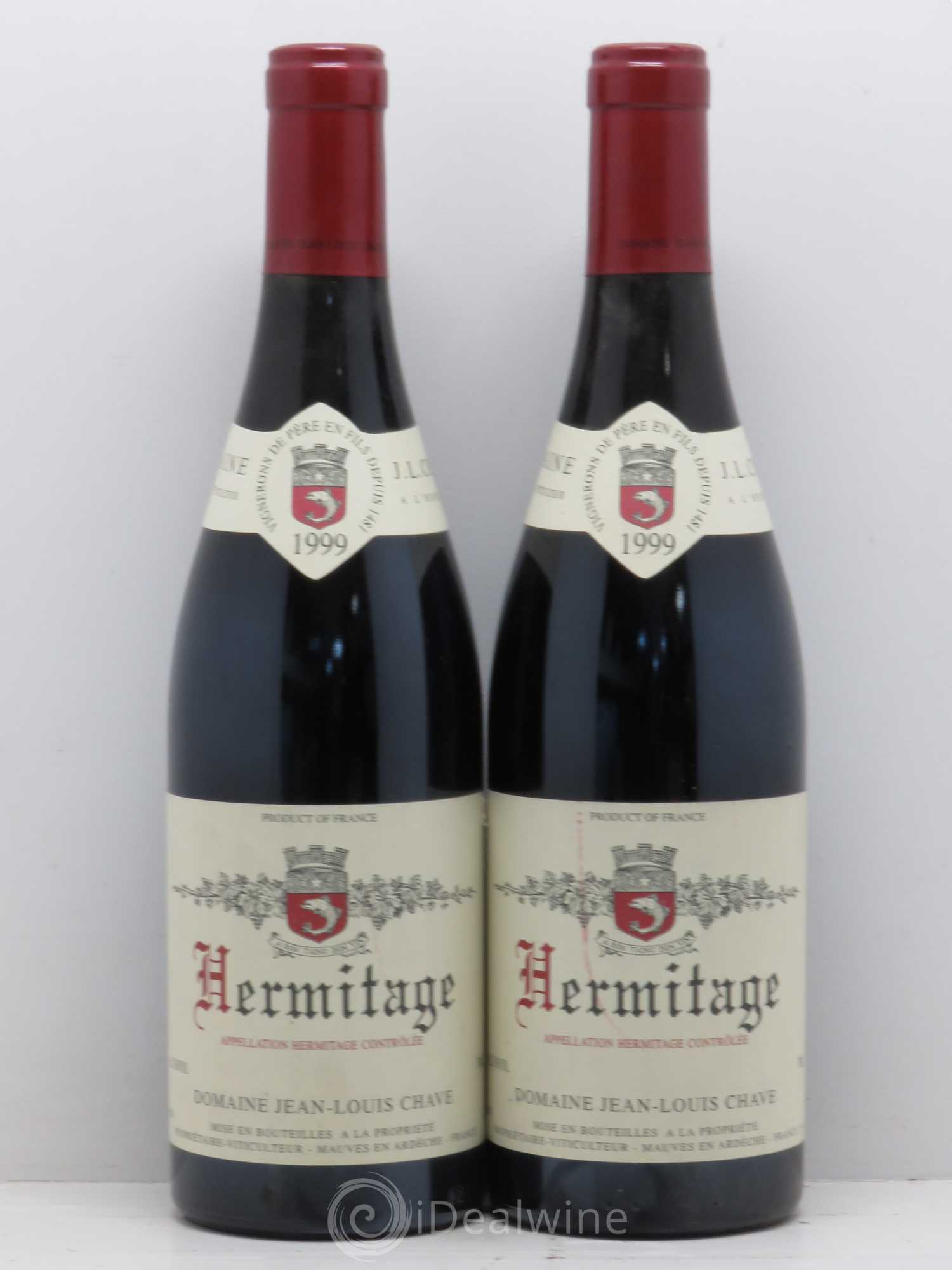 Hermitage Jean-Louis Chave 1999 - Lot de 2 bouteilles - 0
