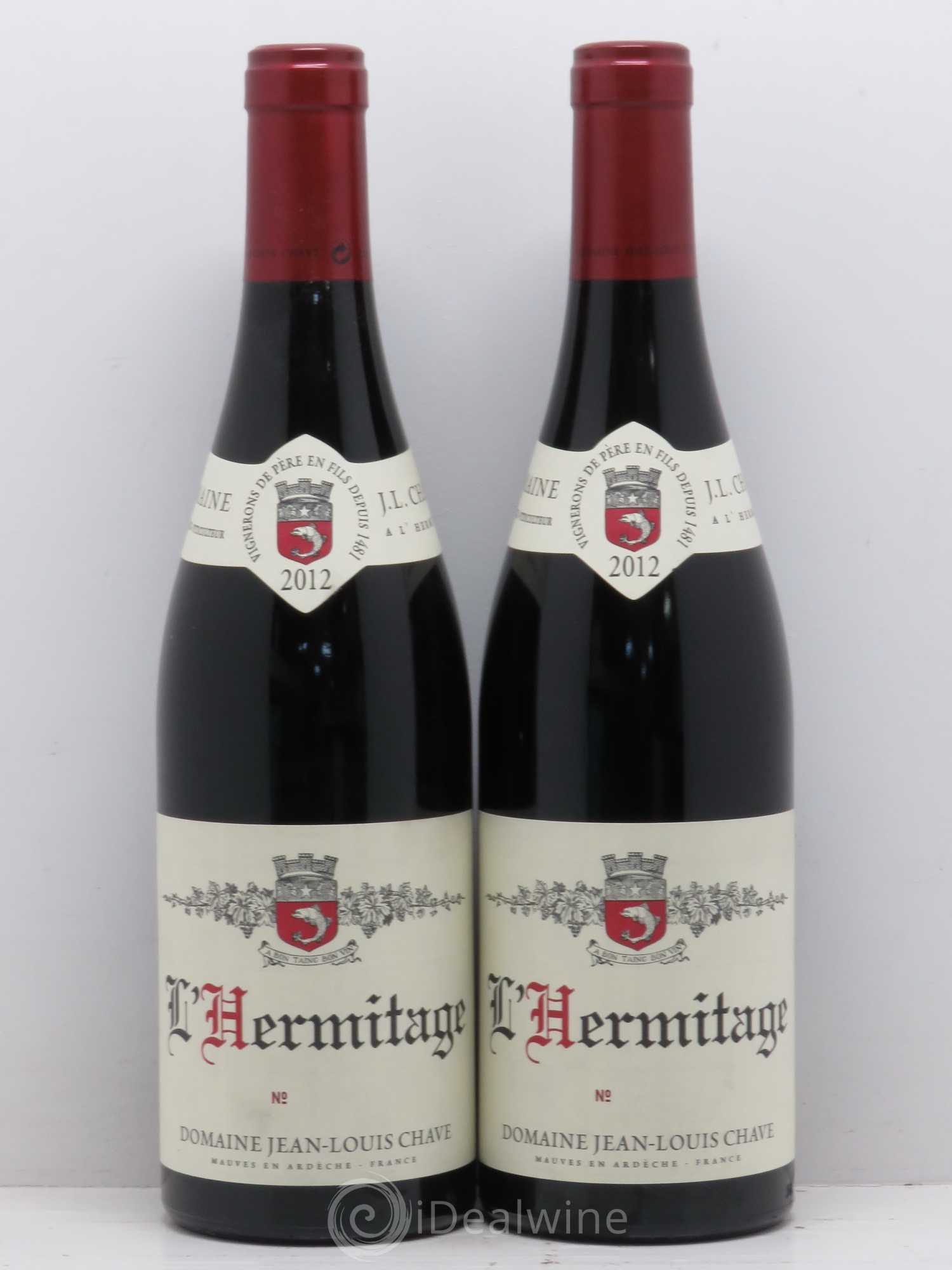Hermitage Jean-Louis Chave 2012 - Lot de 2 bouteilles - 0