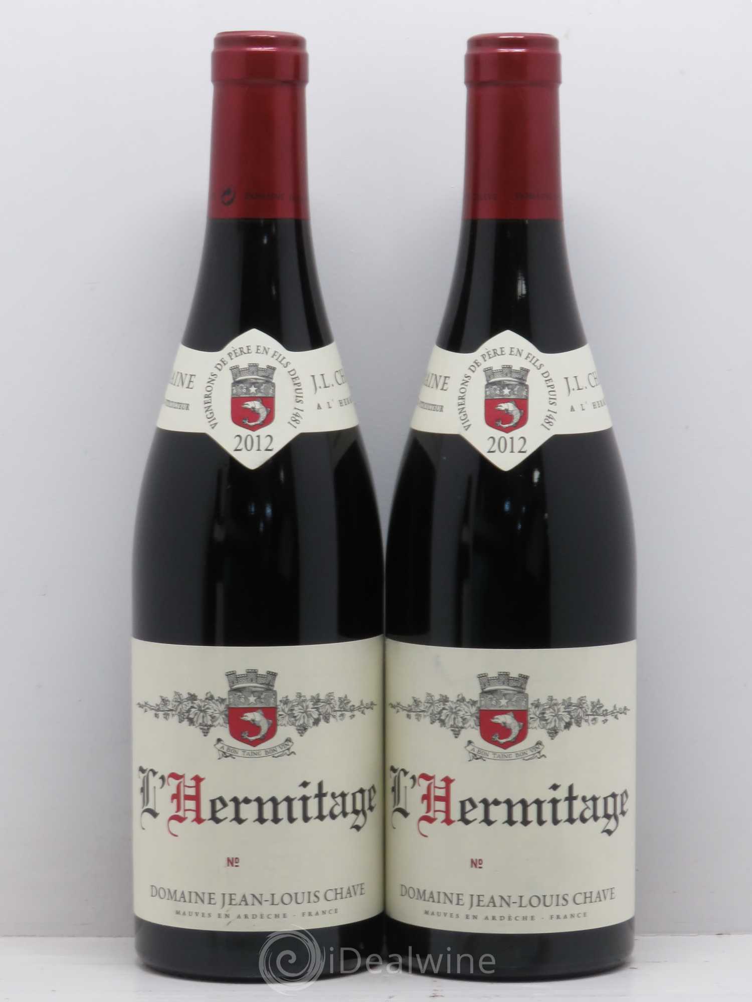 Hermitage Jean-Louis Chave 2012 - Lot de 2 bouteilles - 0