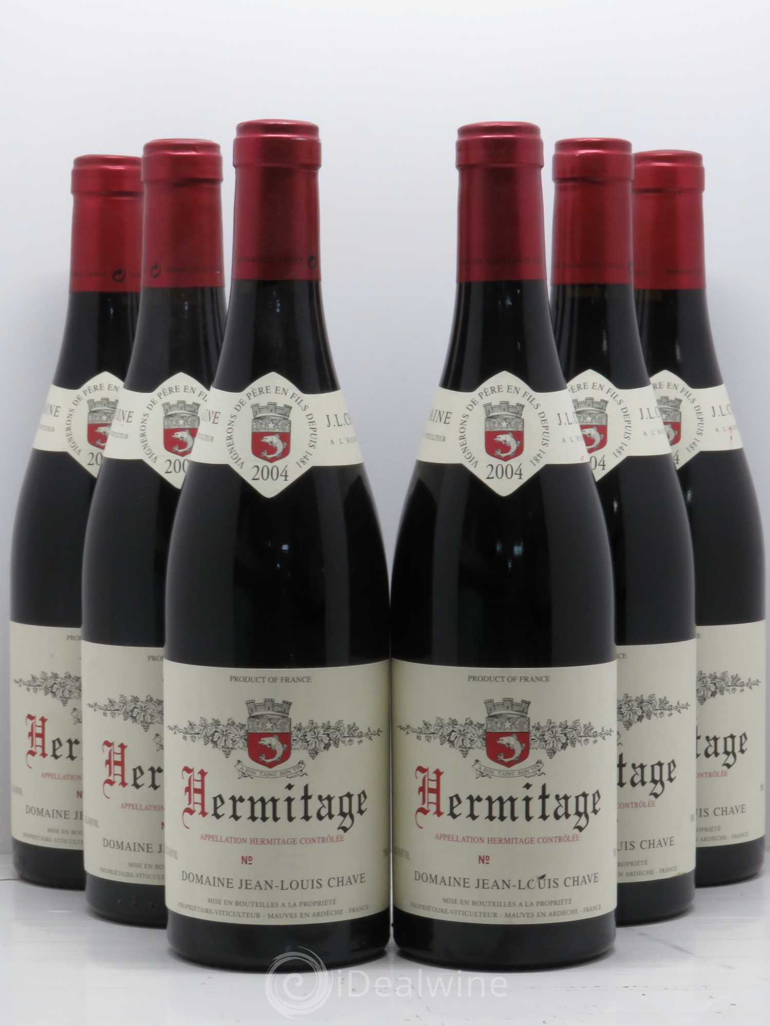 Hermitage Jean-Louis Chave 2004 - Lot de 6 bouteilles - 0