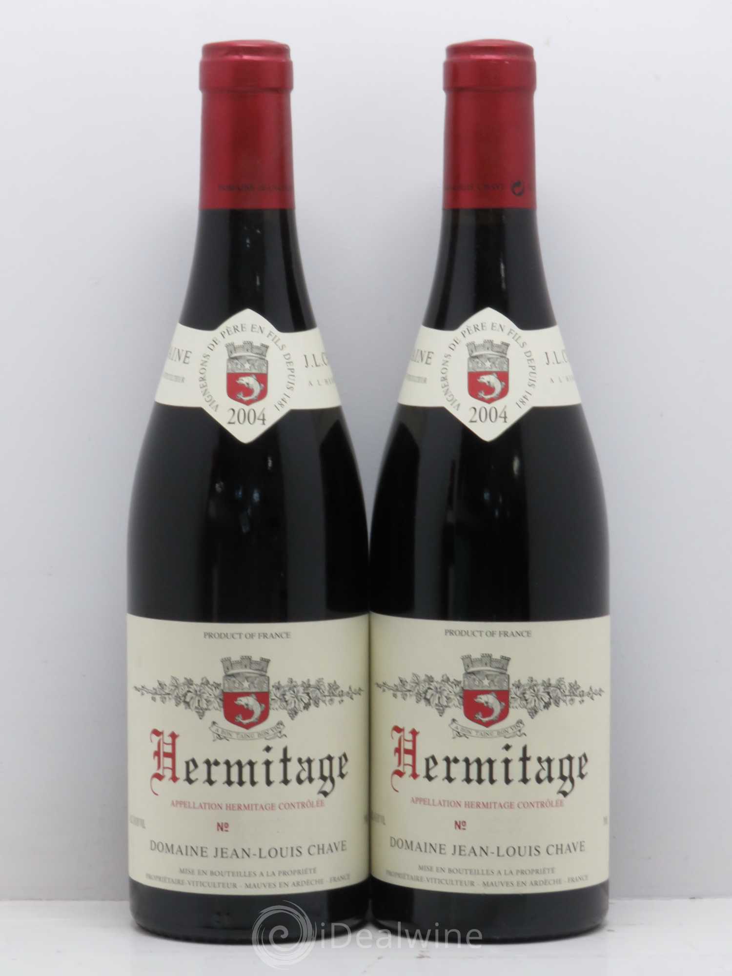 Hermitage Jean-Louis Chave 2004 - Lot de 2 bouteilles - 0
