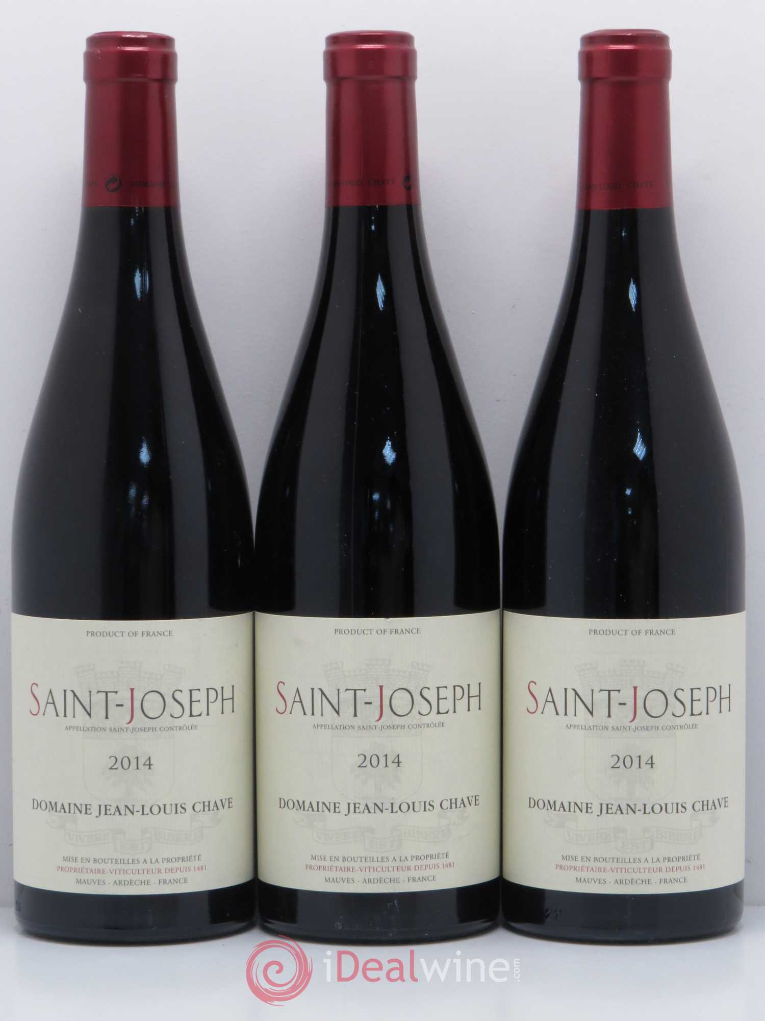 Saint-Joseph Jean-Louis Chave 2014 - Lot de 3 bouteilles - 0