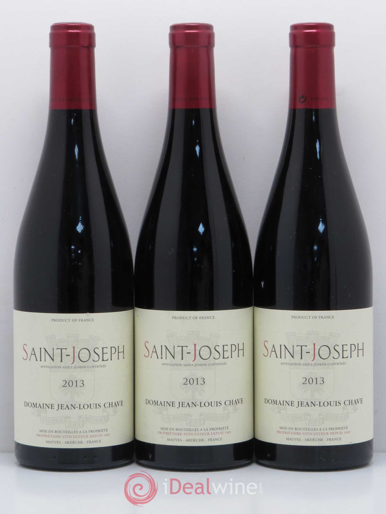 Saint-Joseph Jean-Louis Chave 2013 - Lot de 3 bouteilles - 0