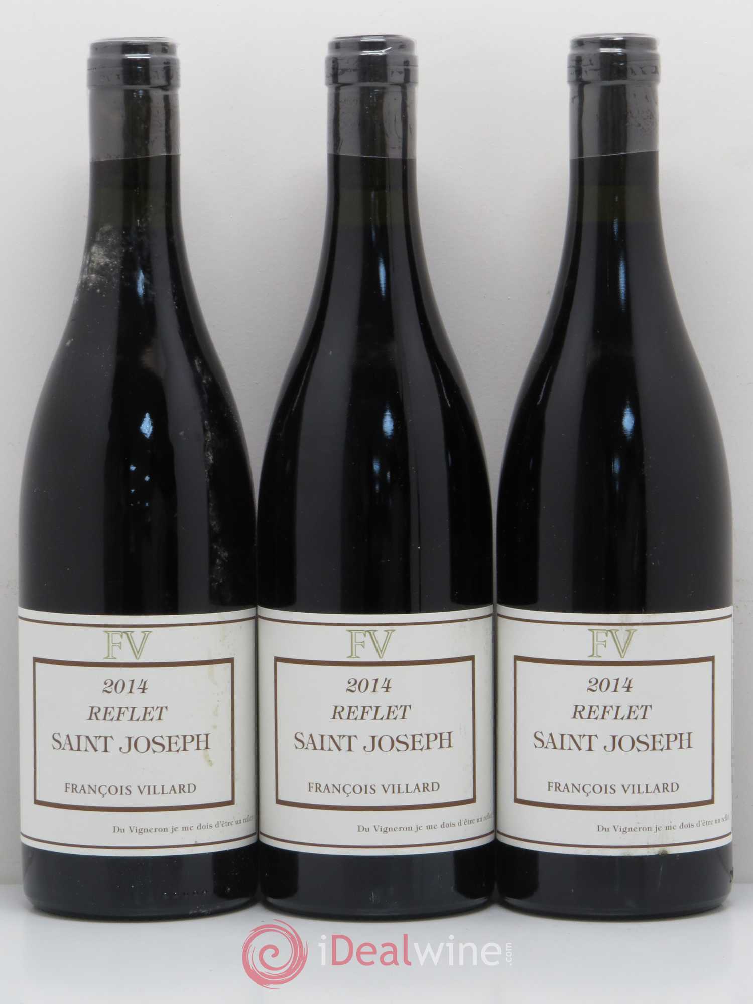 Saint-Joseph Reflet François Villard 2014 - Lot de 3 bouteilles - 0