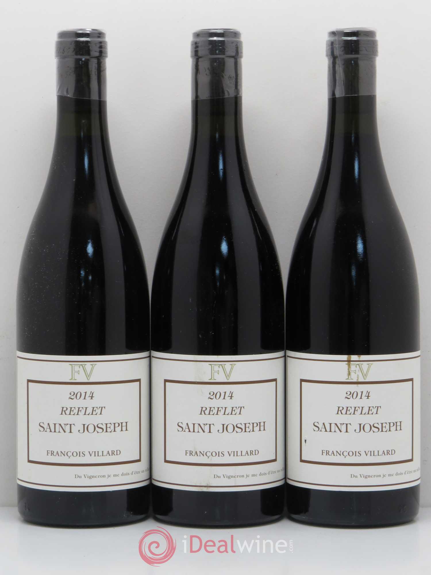 Saint-Joseph Reflet François Villard 2014 - Lot de 3 bouteilles - 0