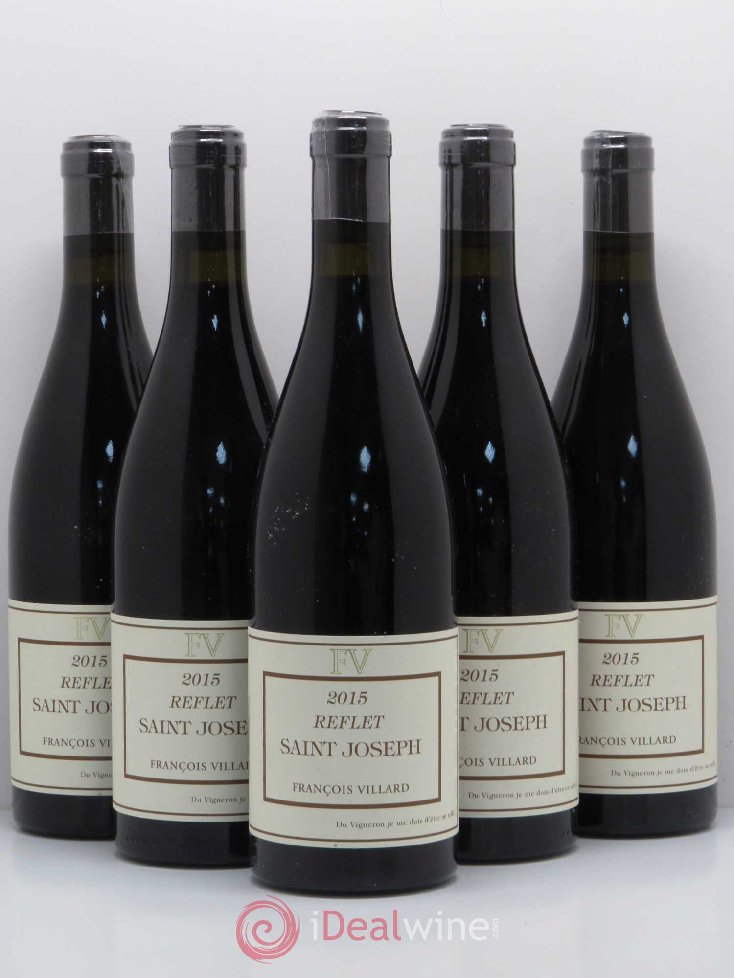 Saint-Joseph Reflet François Villard 2015 - Lot de 5 bouteilles - 0