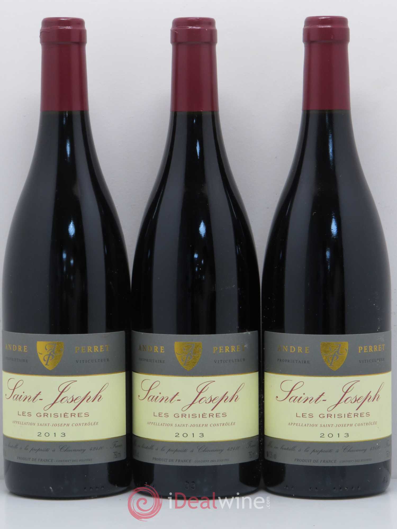 Saint-Joseph Les Grisières André Perret 2013 - Posten von 6 Flaschen - 2