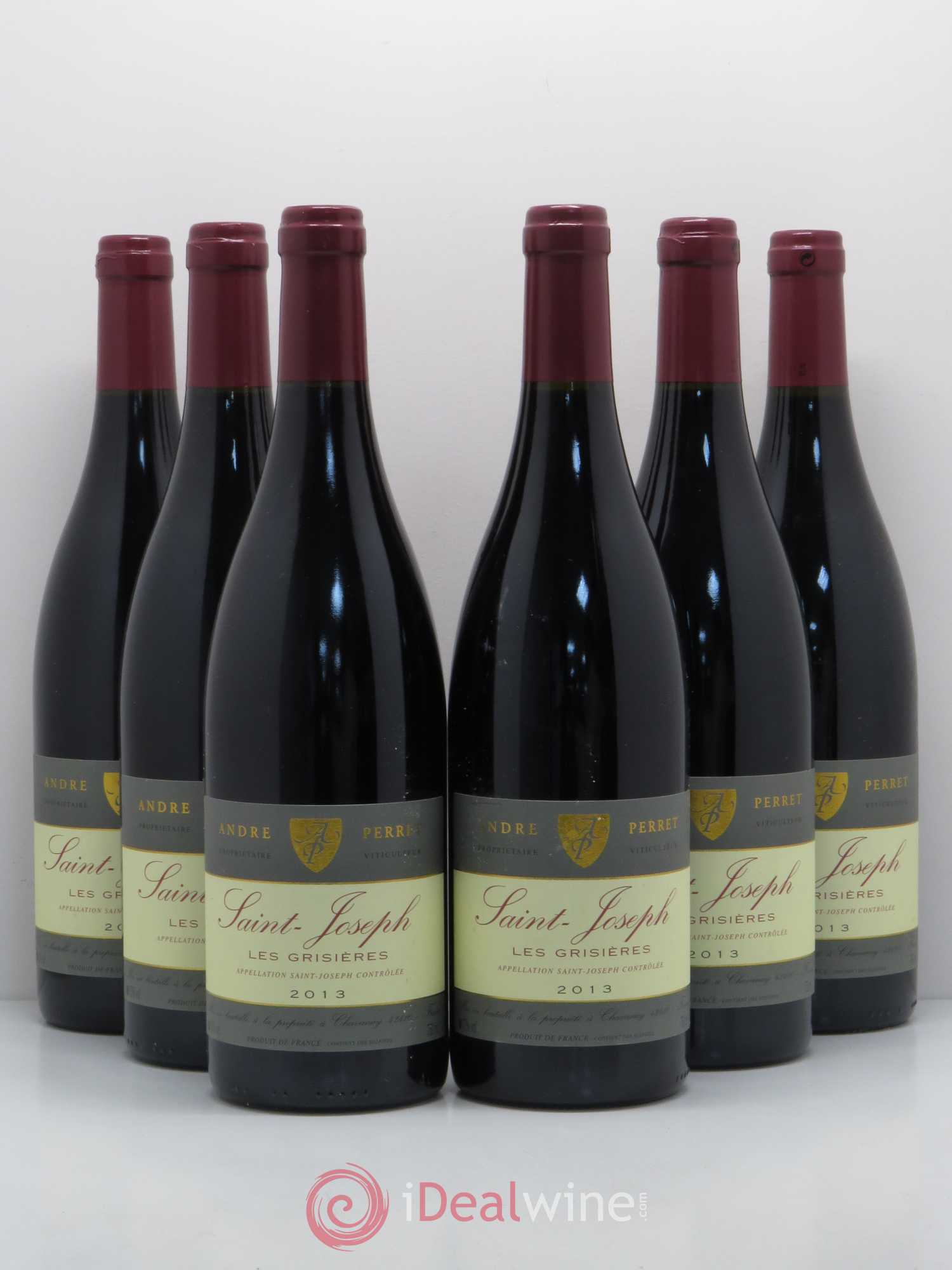 Saint-Joseph Les Grisières André Perret 2013 - Posten von 6 Flaschen - 0