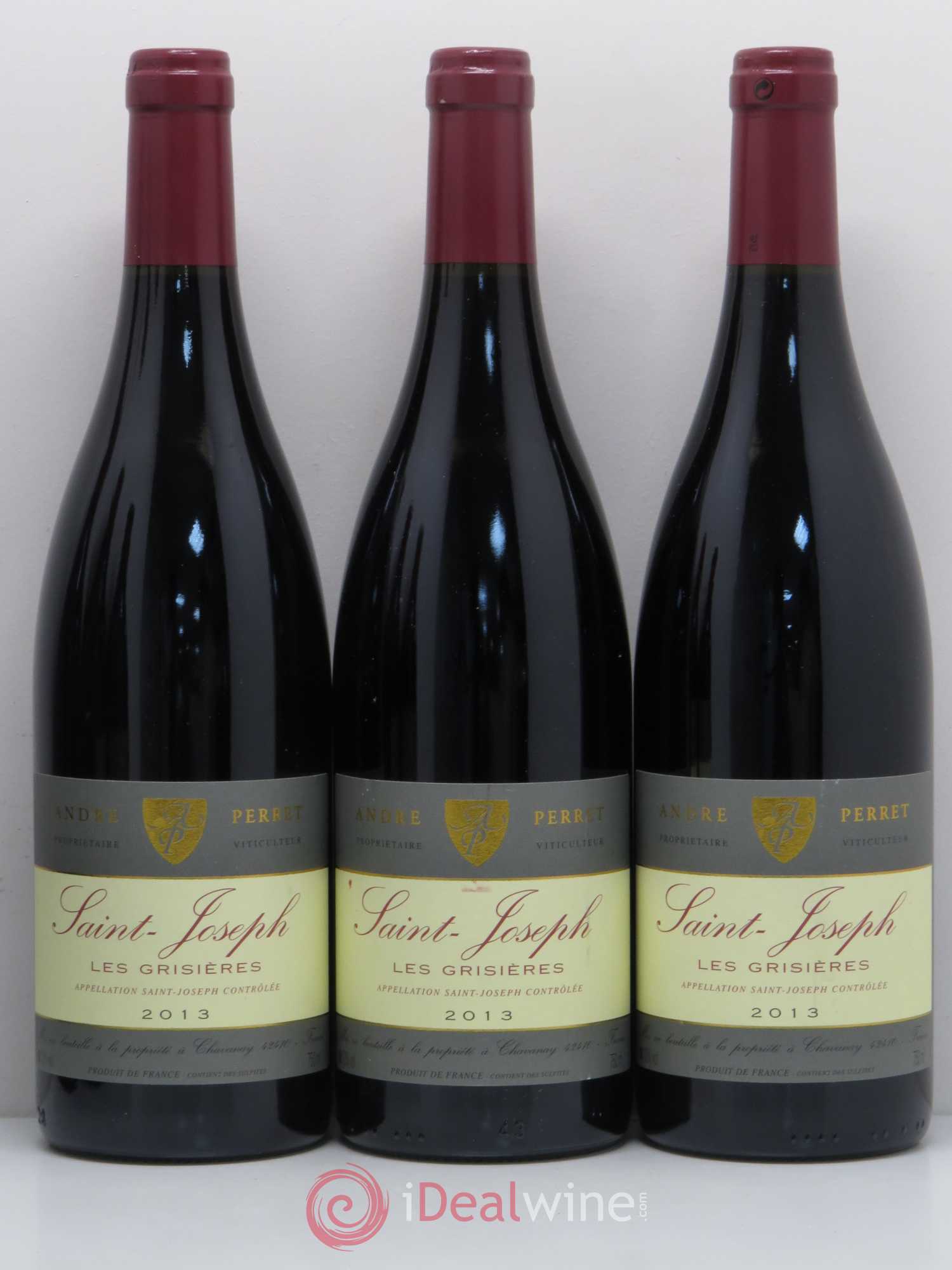 Saint-Joseph Les Grisières André Perret 2013 - Posten von 6 Flaschen - 1