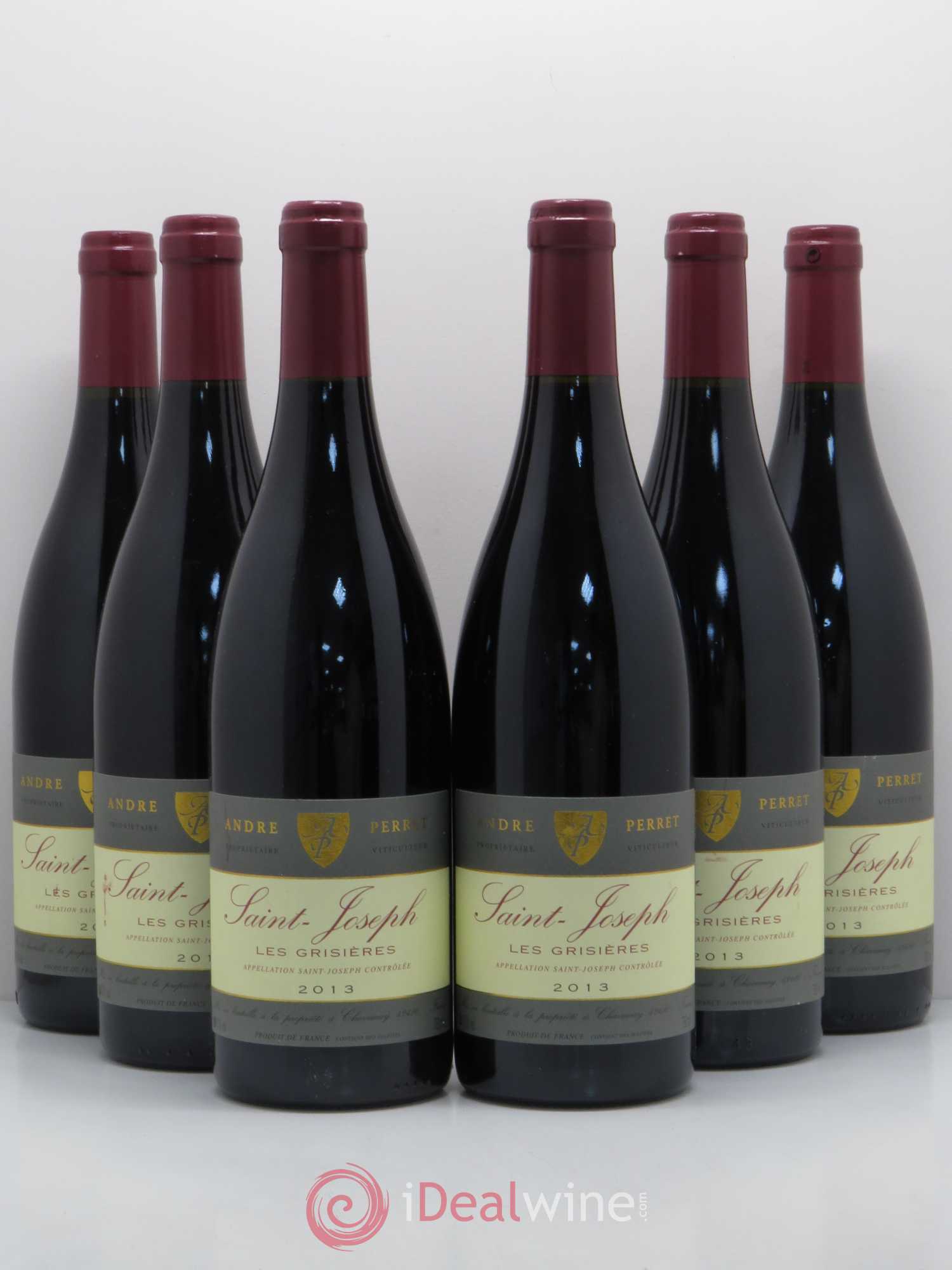 Saint-Joseph Les Grisières André Perret 2013 - Posten von 6 Flaschen - 0