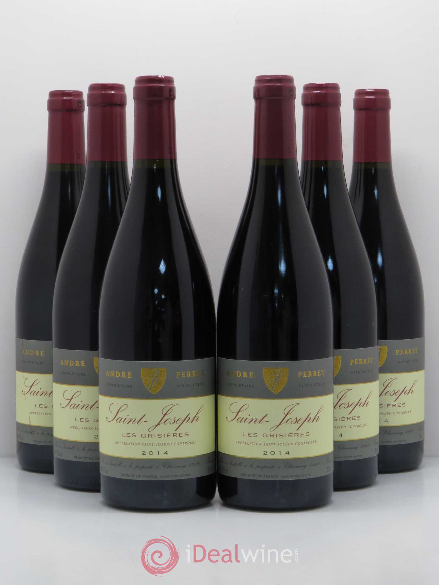 Saint-Joseph Les Grisières André Perret 2014 - Posten von 6 Flaschen - 0