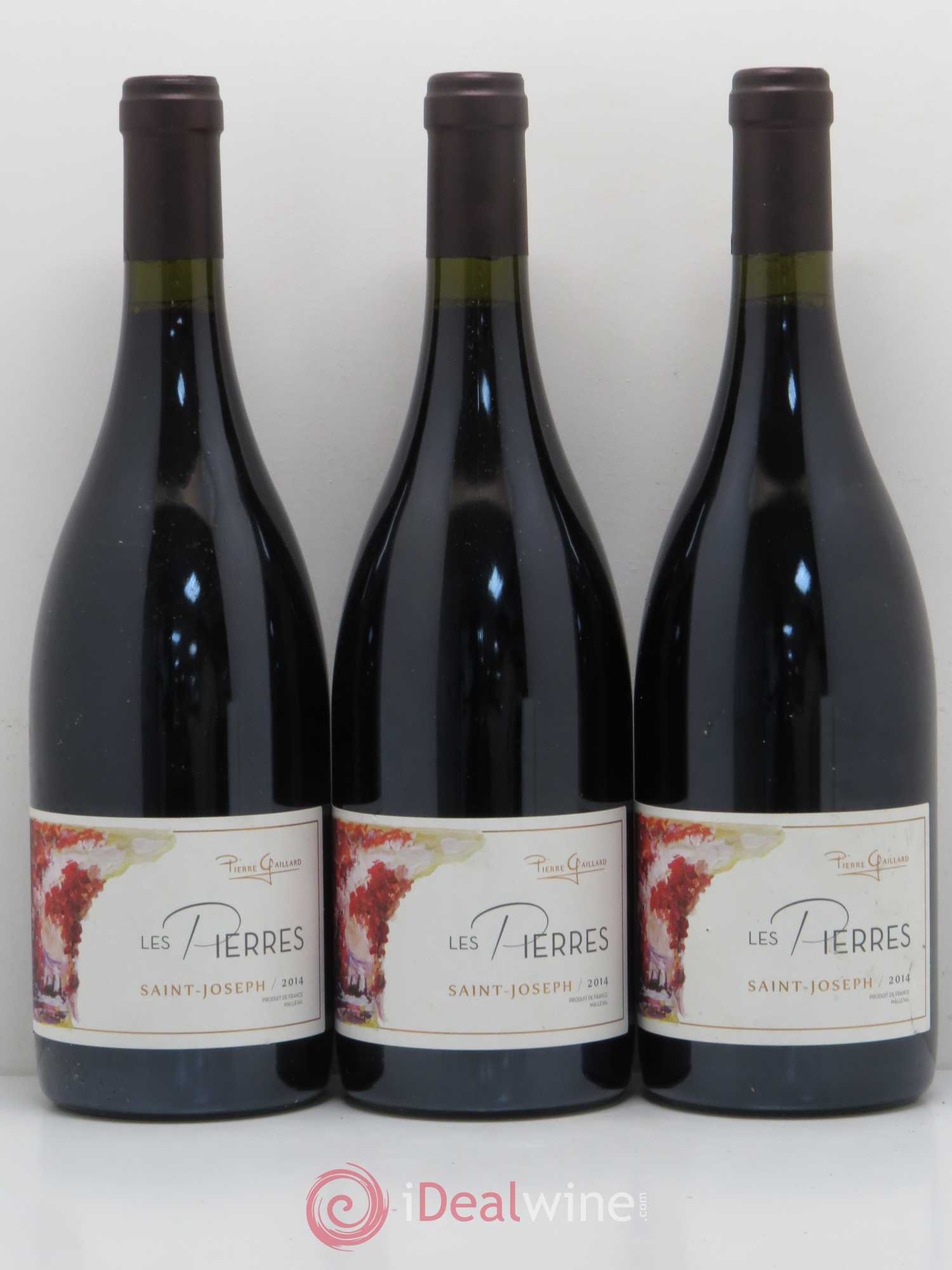 Saint-Joseph Les Pierres Pierre Gaillard 2014 - Posten von 6 Flaschen - 2