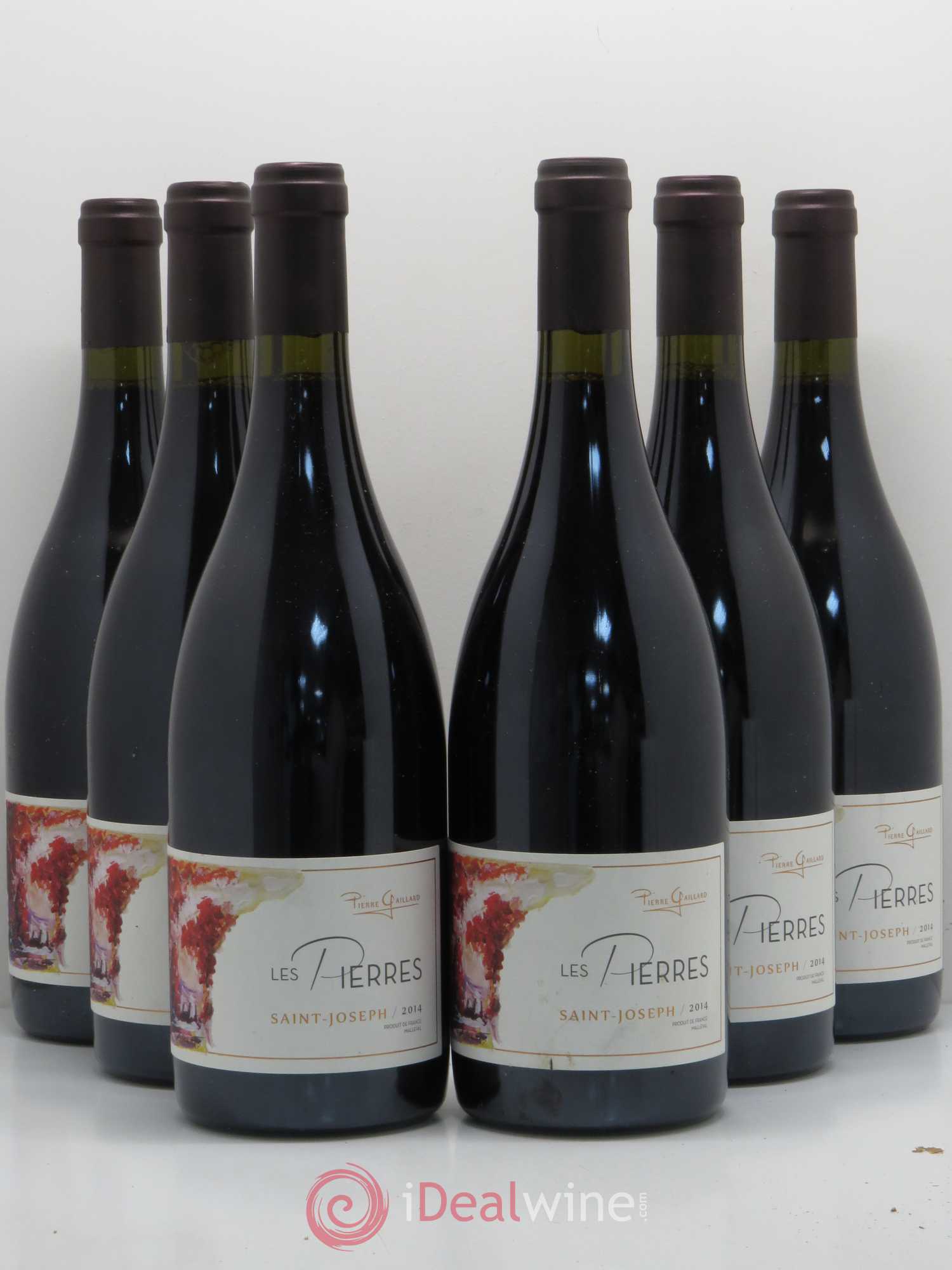 Saint-Joseph Les Pierres Pierre Gaillard 2014 - Posten von 6 Flaschen - 0