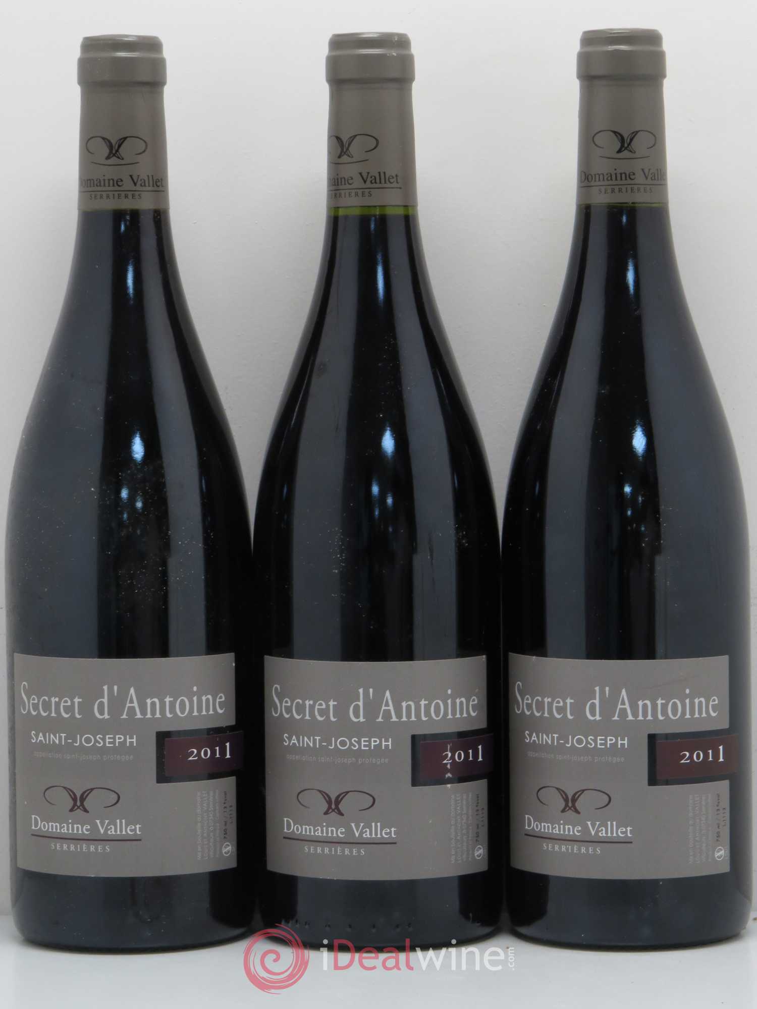 Saint-Joseph Secret d'Antoine Domaine Vallet 2011 - Lot de 6 bouteilles - 2