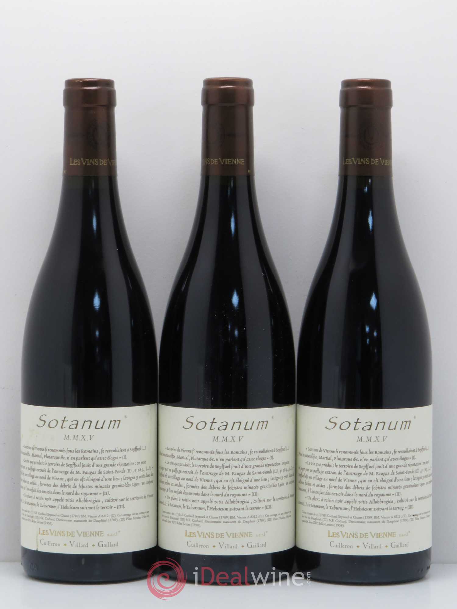 IGP Collines Rhodaniennes Sotanum Les Vins de Vienne 2015 - Lot of 6 bottles - 2