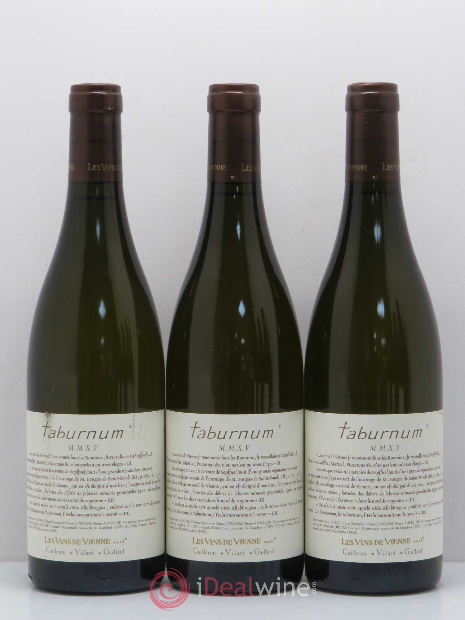 Collines Rhodaniennes Taburnum Les Vins de Vienne 2015 - Lot de 6 bouteilles - 1
