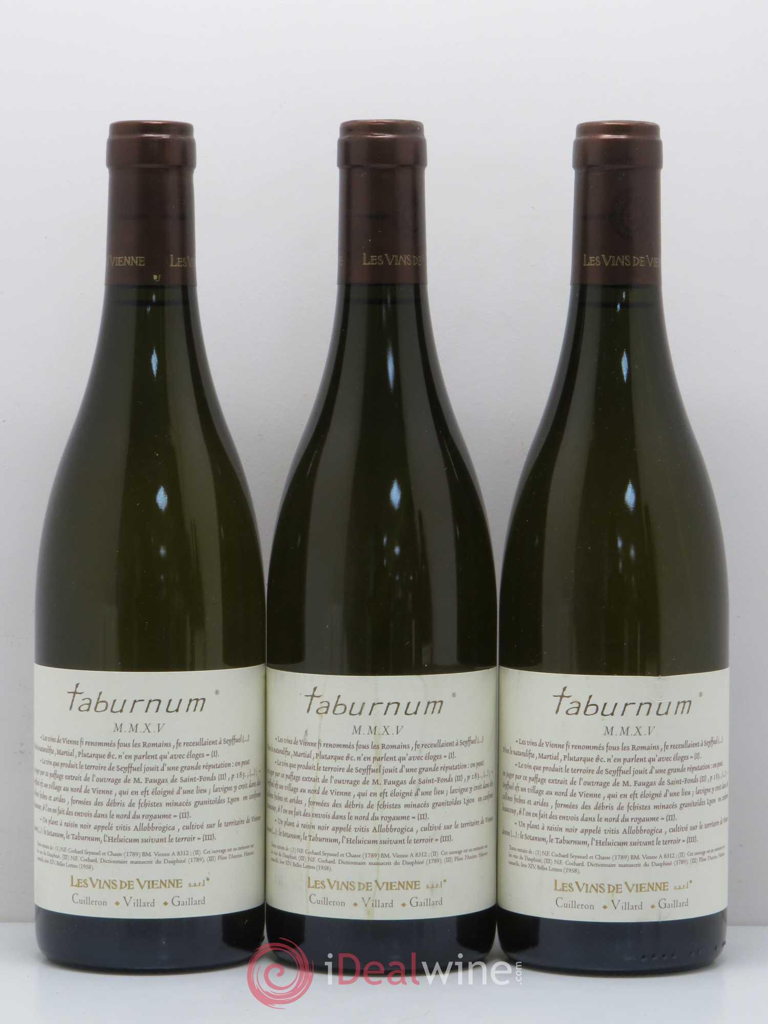 IGP Collines Rhodaniennes Taburnum Les Vins de Vienne 2015 - Lot of 5 bottles - 1