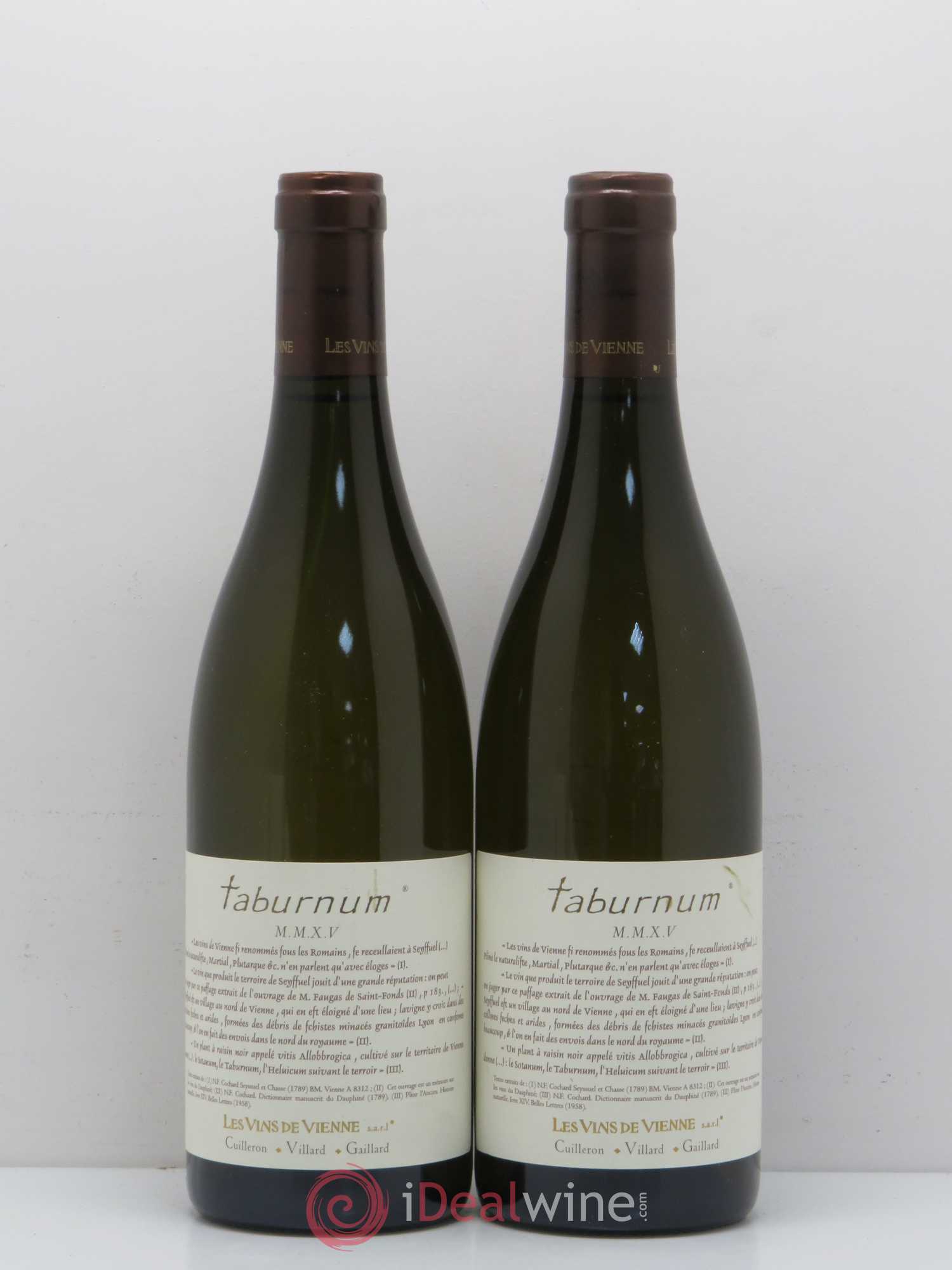 IGP Collines Rhodaniennes Taburnum Les Vins de Vienne 2015 - Lot of 5 bottles - 2