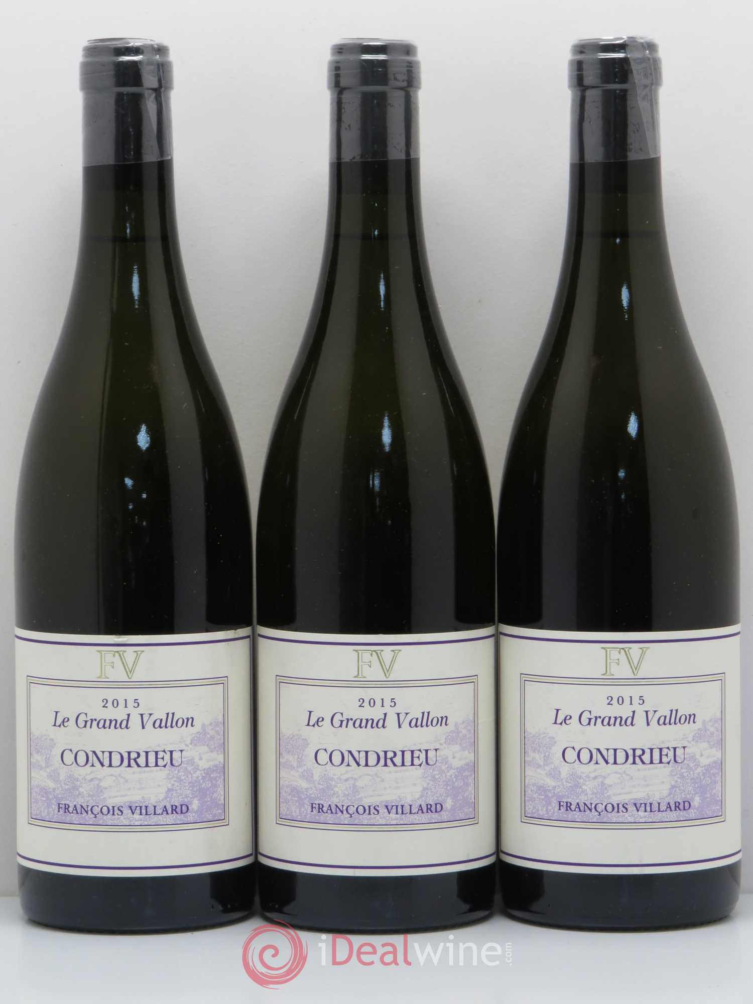Condrieu Le Grand Vallon François Villard 2015 - Lot de 3 bouteilles - 0