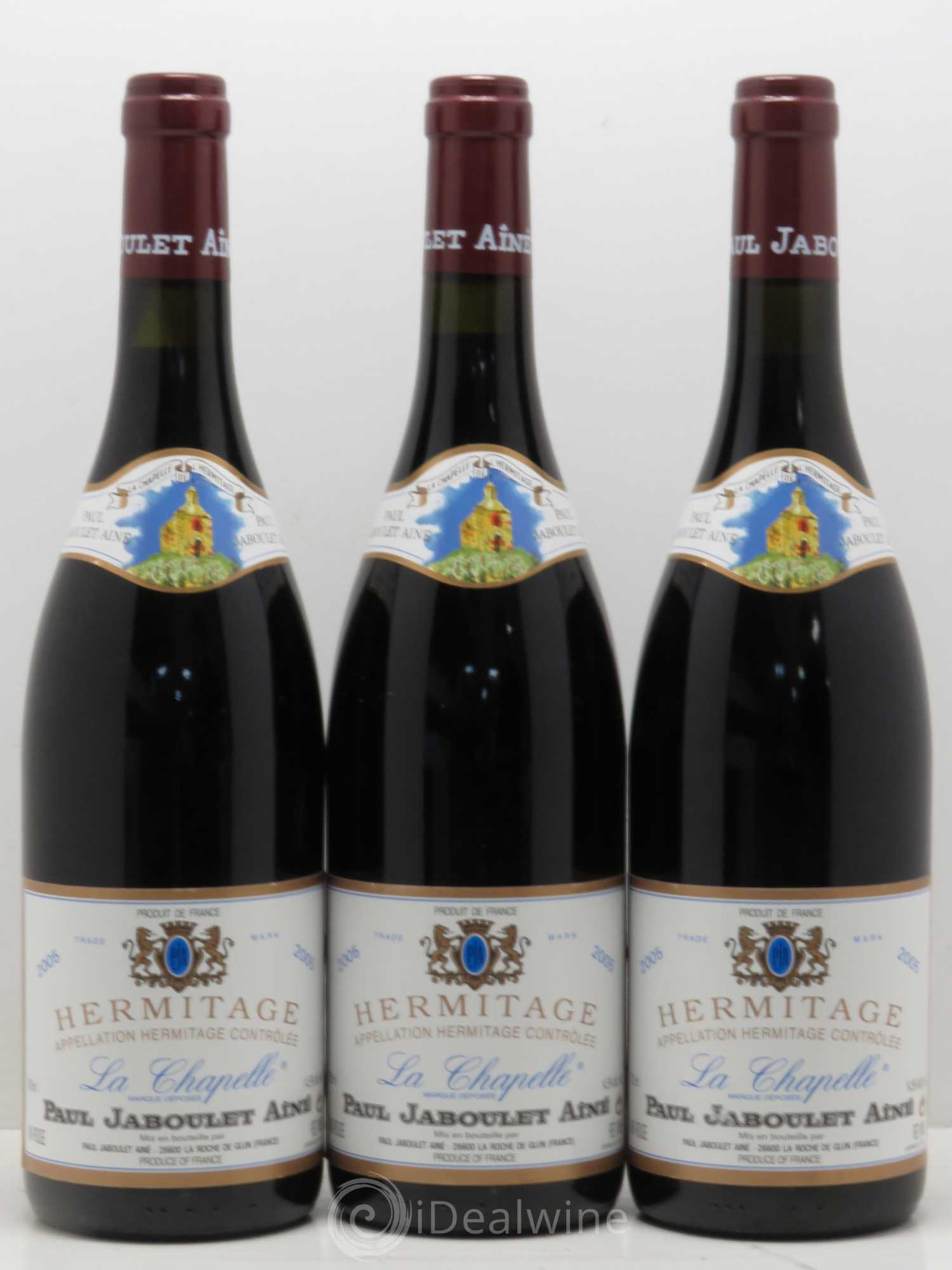 Hermitage La Chapelle Paul Jaboulet Ainé 2005 - Lot de 3 bouteilles - 0