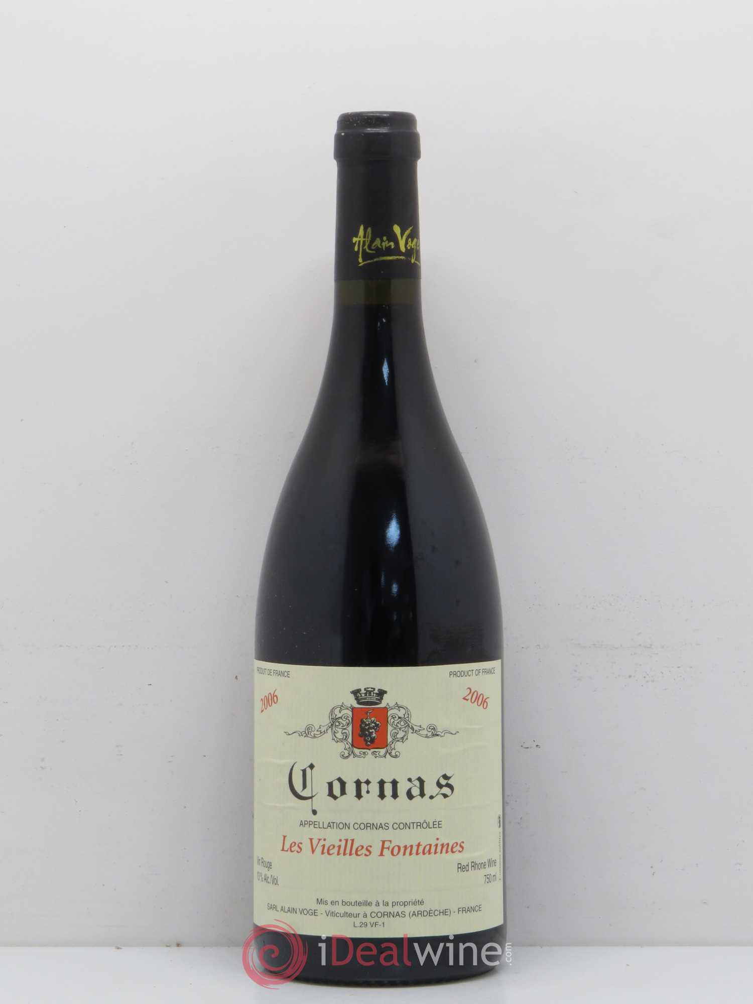 Cornas Les Vieilles Fontaines Alain Voge (Domaine) 2006 - Lot de 1 bouteille - 0