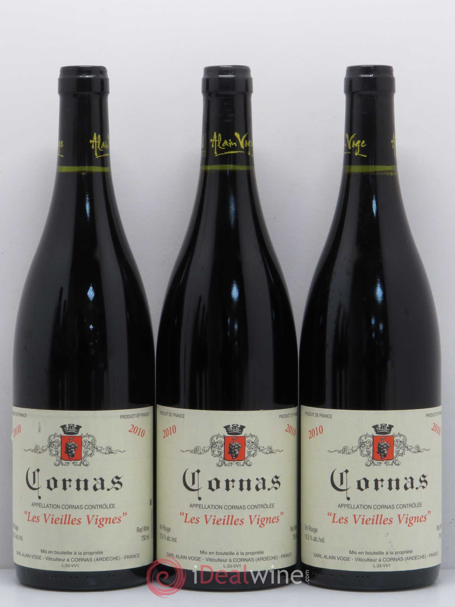 Cornas Les Vieilles Vignes Alain Voge (Domaine) 2010 - Lot de 6 bouteilles - 1