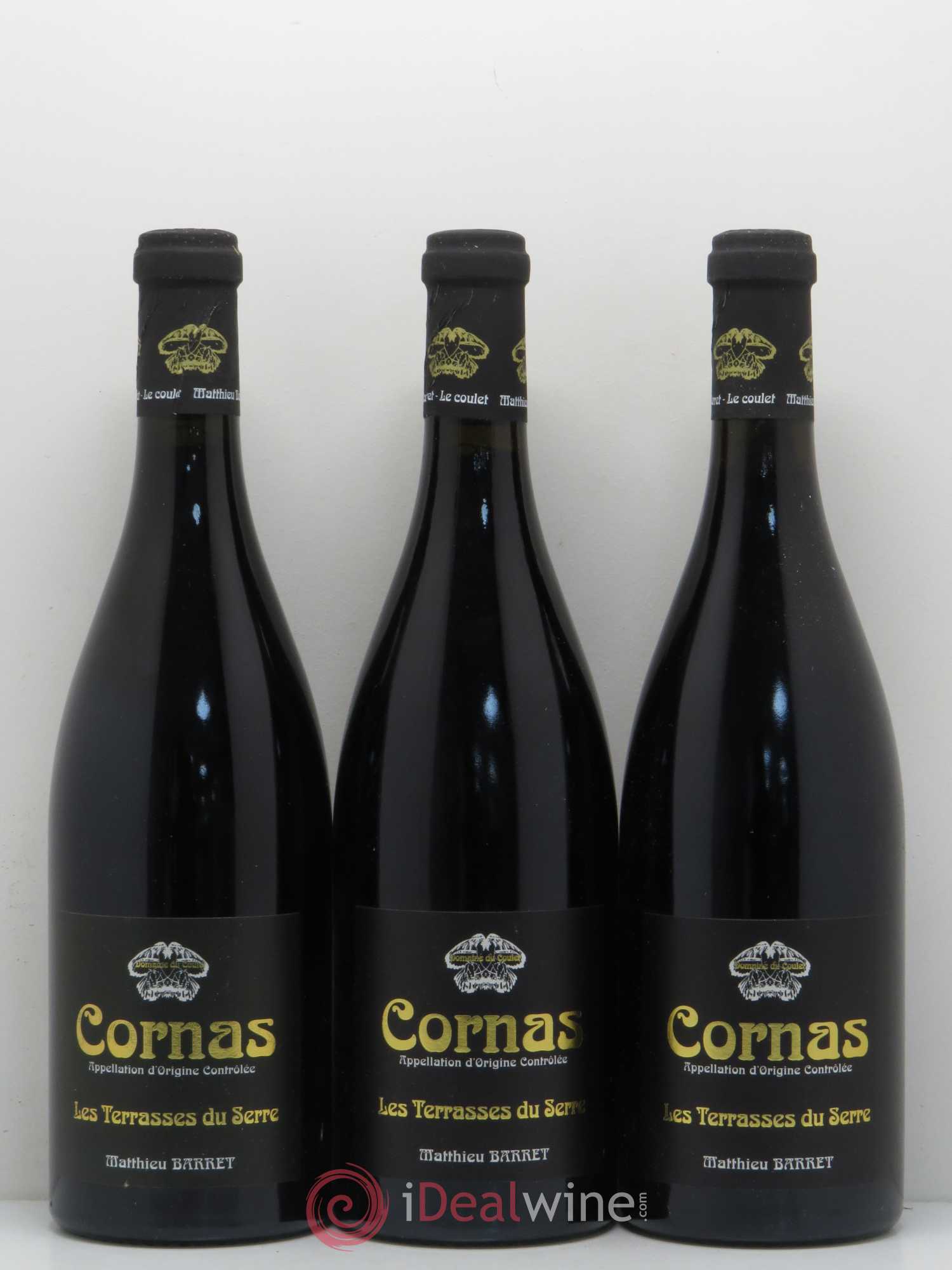 Cornas Les Terrasses du Serre Domaine du Coulet - Matthieu Barret 2009 - Lot de 3 bouteilles - 0