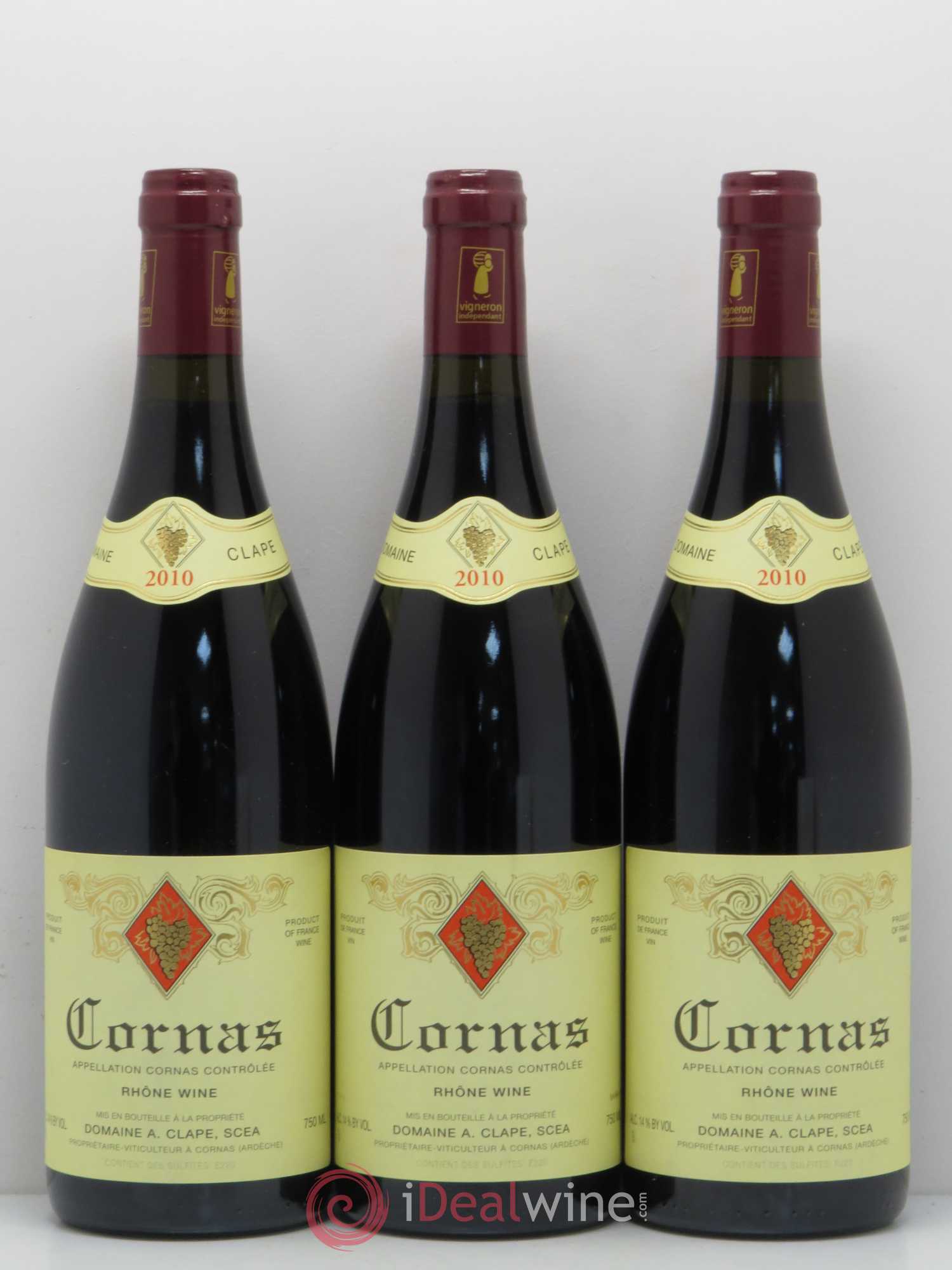 Cornas Auguste Clape 2010 - Posten von 3 Flaschen - 0
