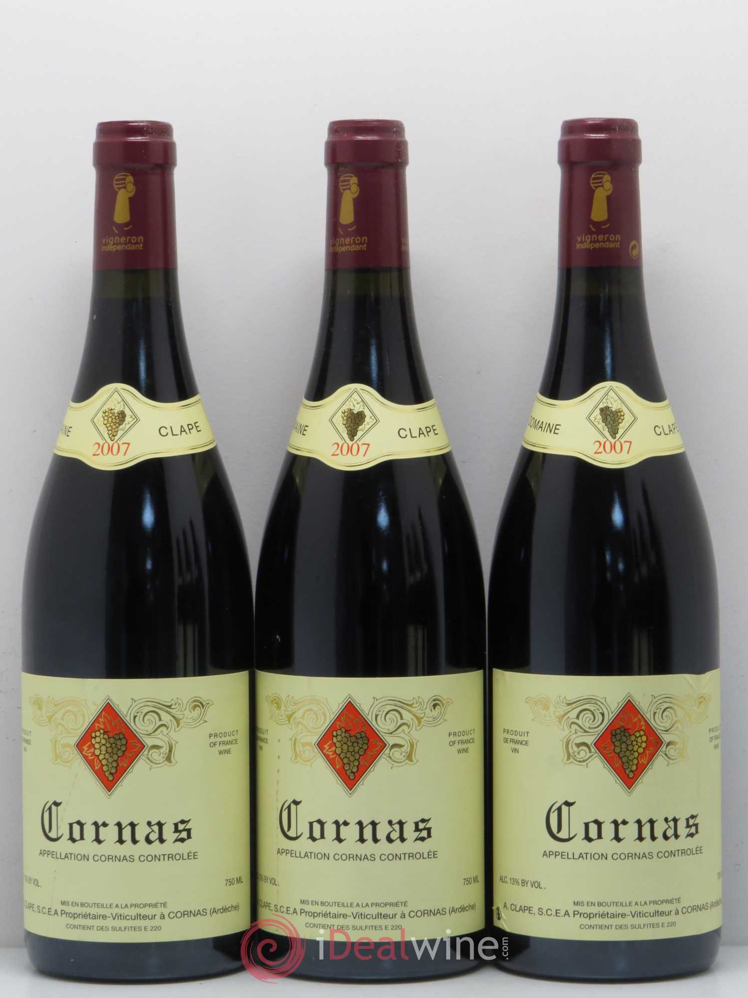 Cornas Auguste Clape 2007 - Lot de 6 bouteilles - 1