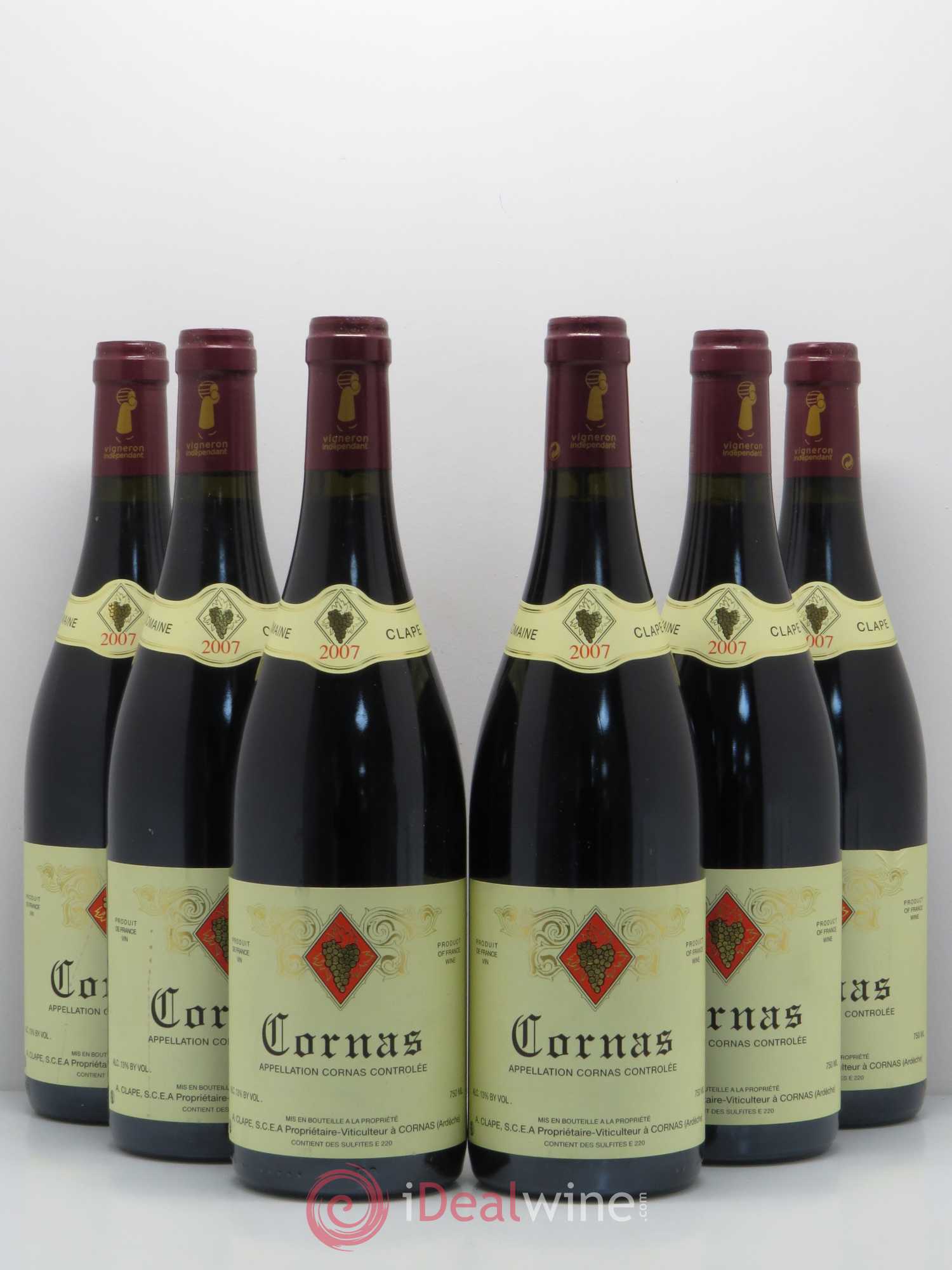 Cornas Auguste Clape 2007 - Lot de 6 bouteilles - 0