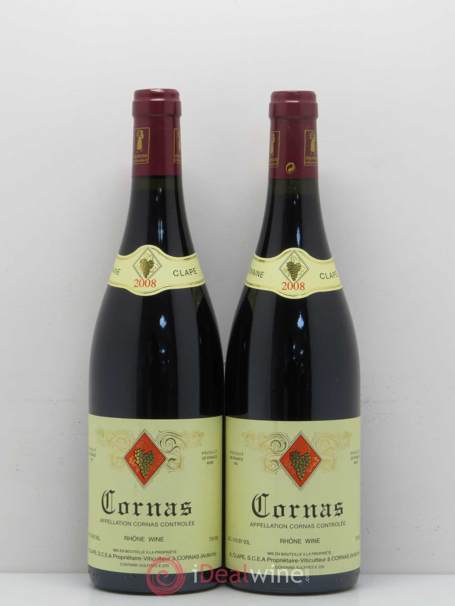 Cornas Auguste Clape 2008 - Lot de 2 bouteilles - 0