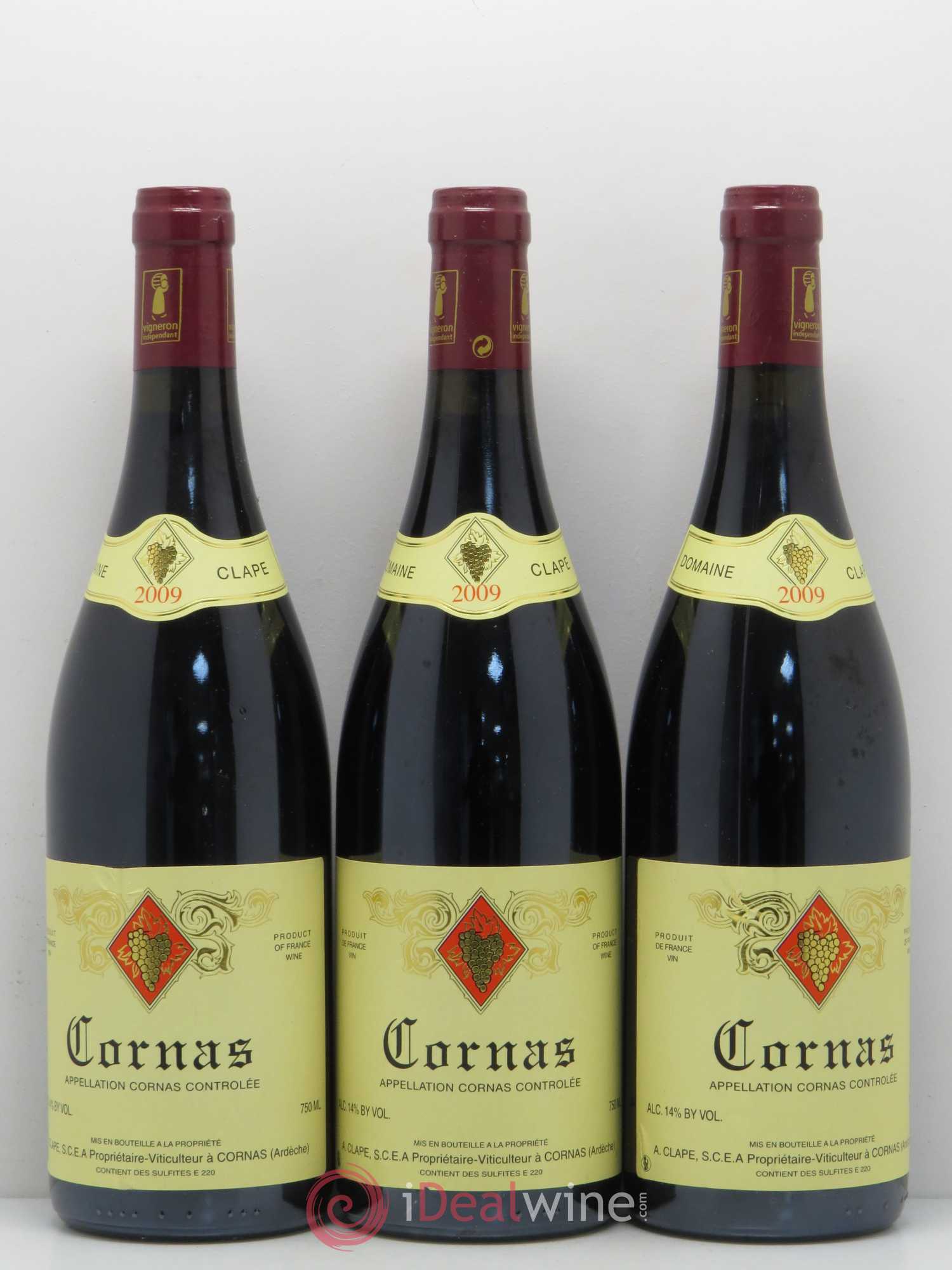 Cornas Auguste Clape 2009 - Lot de 3 bouteilles - 0