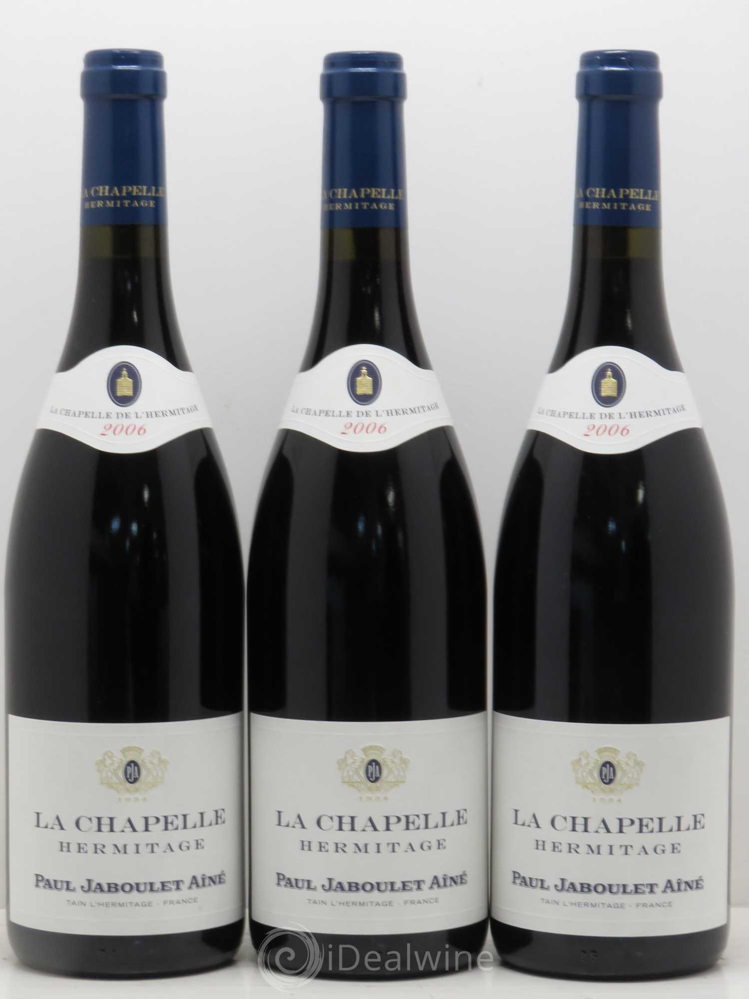 Hermitage La Chapelle Paul Jaboulet Ainé 2006 - Lot de 3 bouteilles - 0