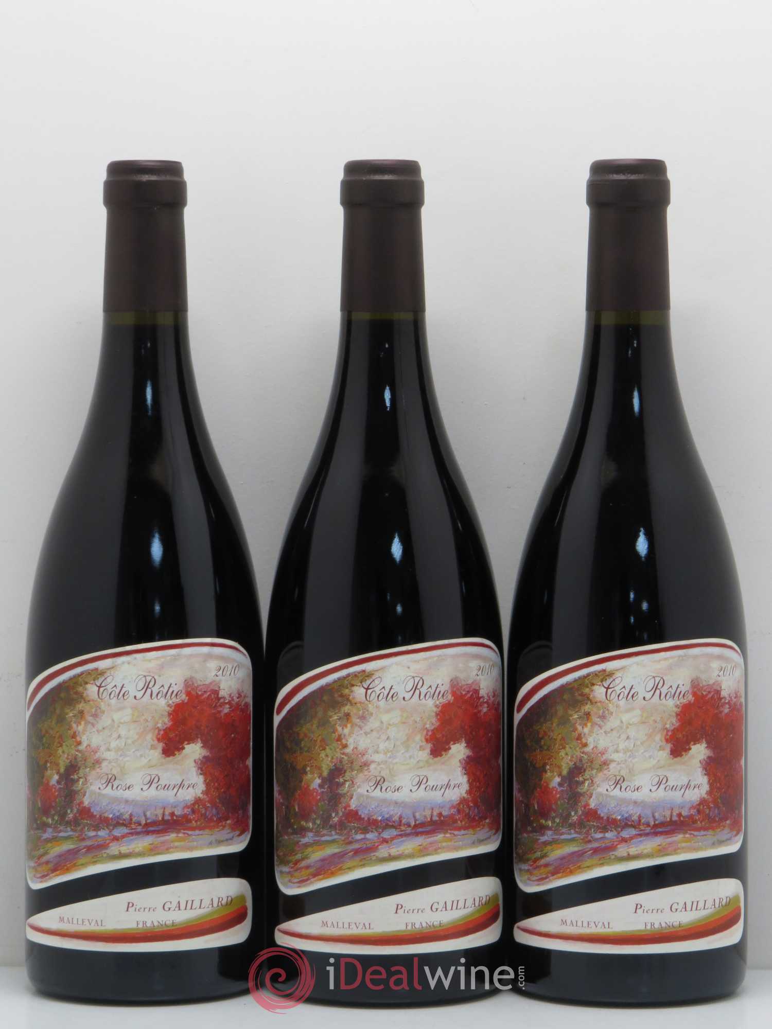 Côte-Rôtie Rose Pourpre Pierre Gaillard 2010 - Lot de 3 bouteilles - 0
